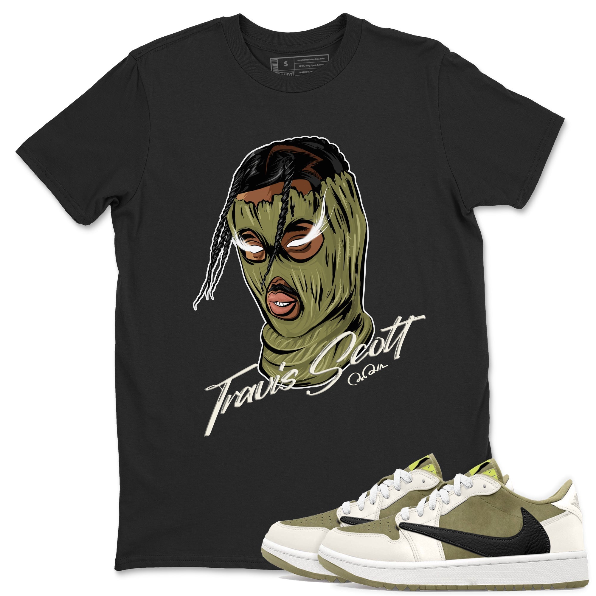 Ski Mask Gang snkmatch Tee - Air Jordan 1 Travis Scott Golf