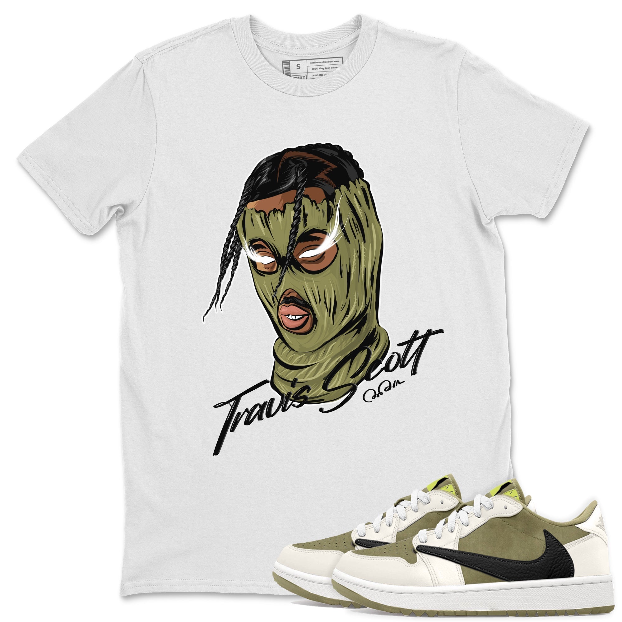 Ski Mask Gang snkmatch Tee - Air Jordan 1 Travis Scott Golf