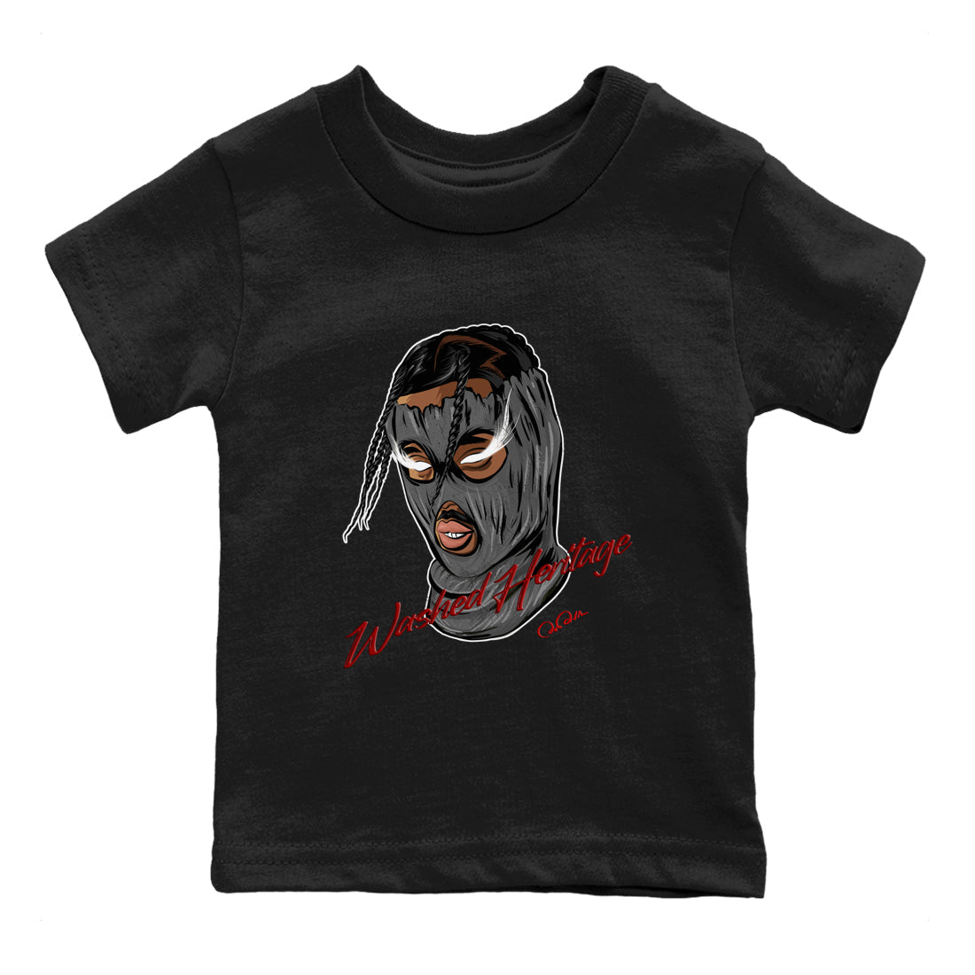 Ski Mask Gang Kids Tops - Air Jordan 1 Washed Heritage