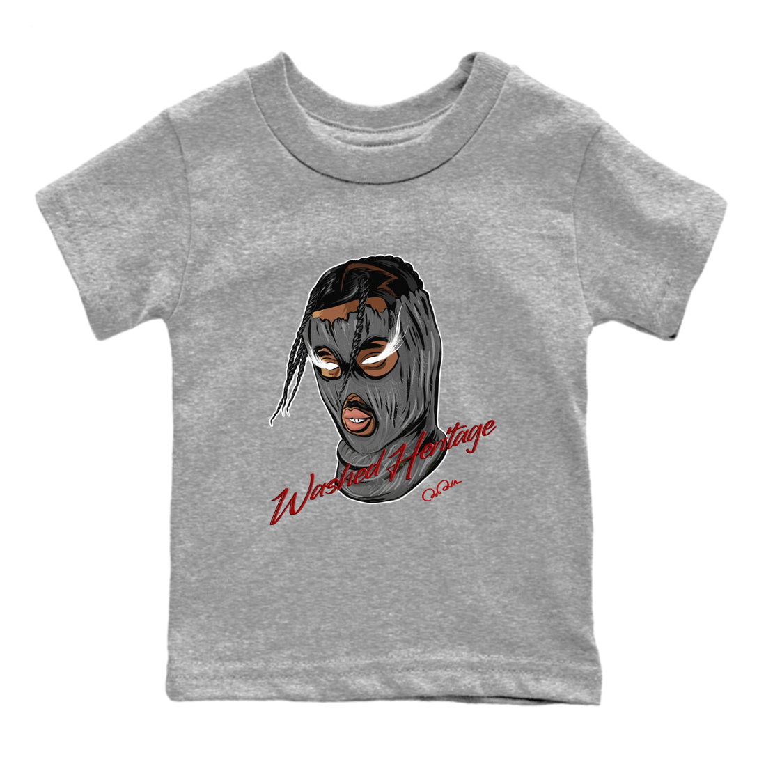 Ski Mask Gang Kids Tops - Air Jordan 1 Washed Heritage