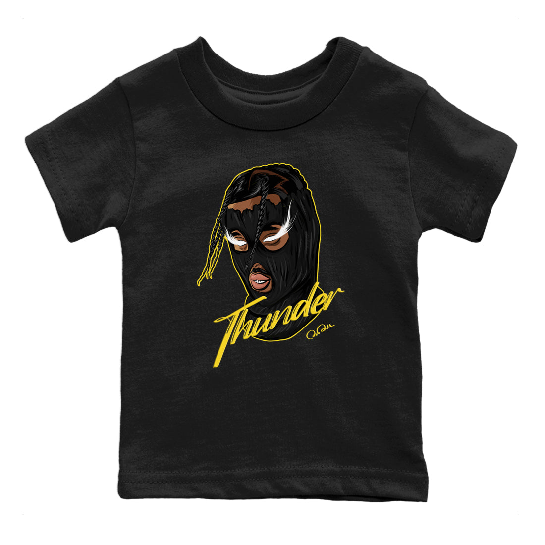 Ski Mask Gang Kids Tops - Air Jordan 4 Thunder