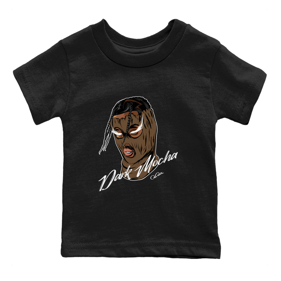 Ski Mask Gang snkmatch Tees Kids - Jordan Jumpman Jack Travis Scott Dark Mocha