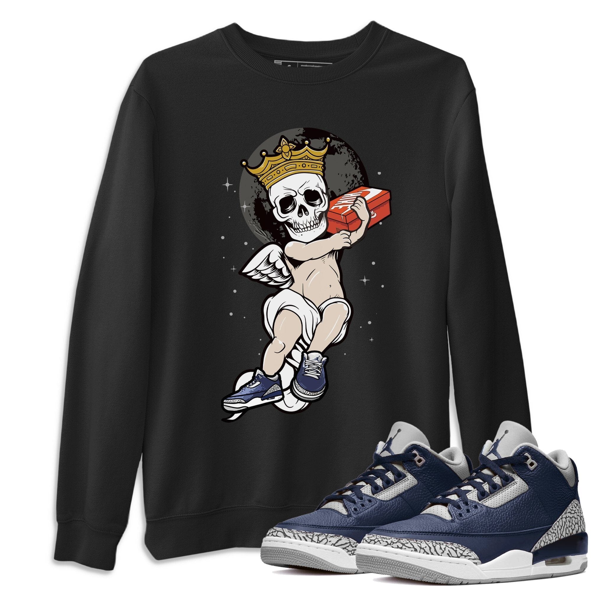 Skull Angel Unisex Tops - Air Jordan 3 Midnight Navy