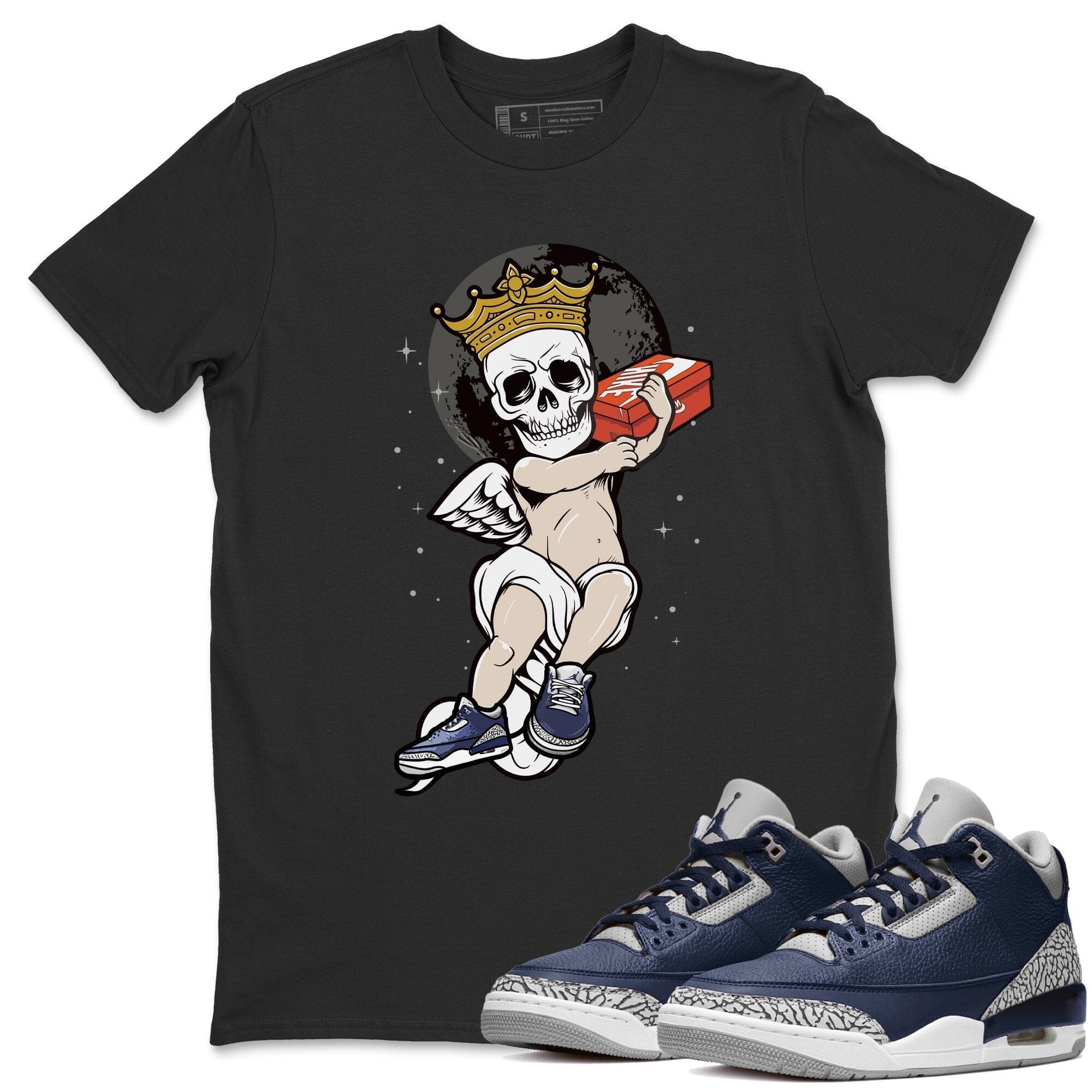 Skull Angel Unisex Tops - Air Jordan 3 Midnight Navy