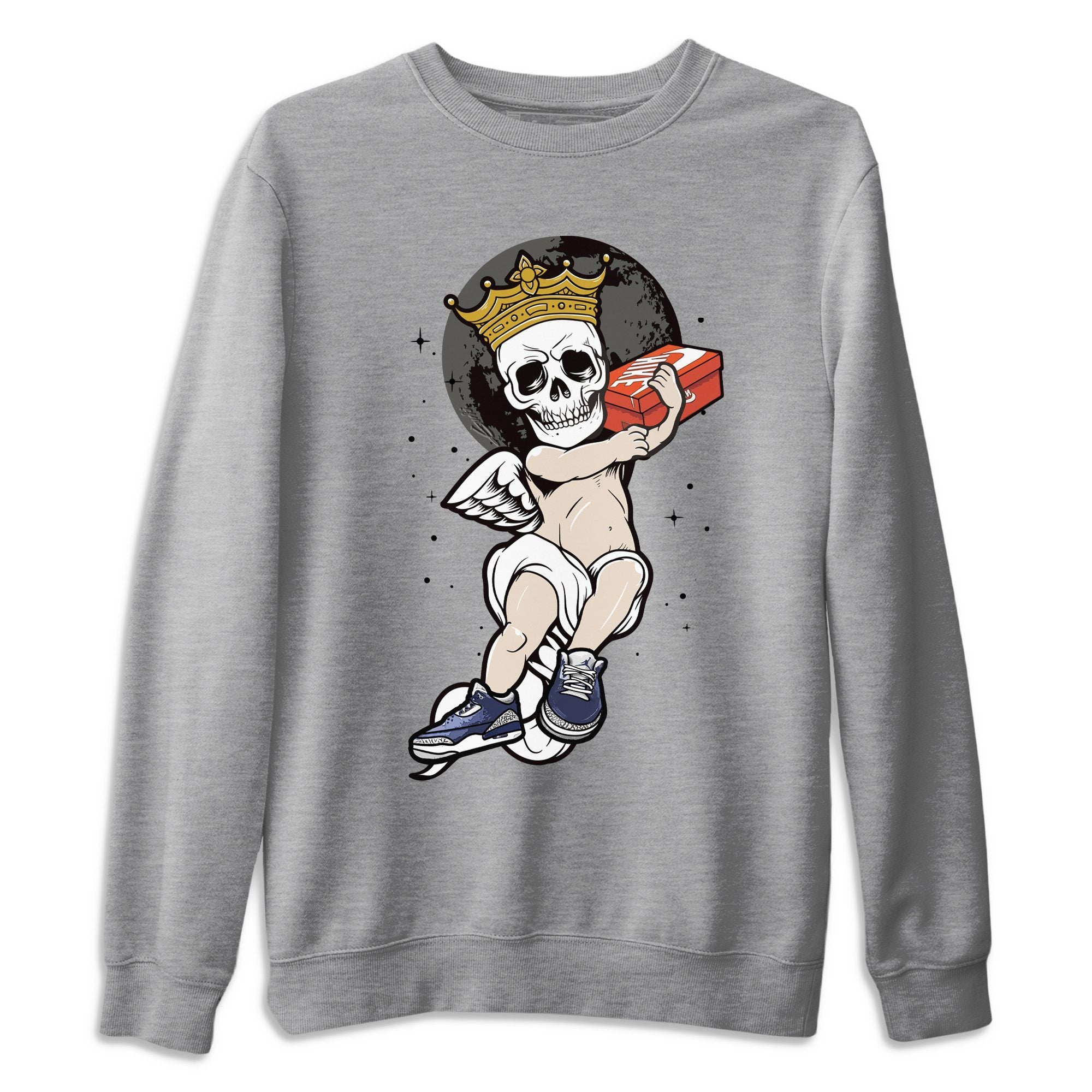Skull Angel Unisex Tops - Air Jordan 3 Midnight Navy