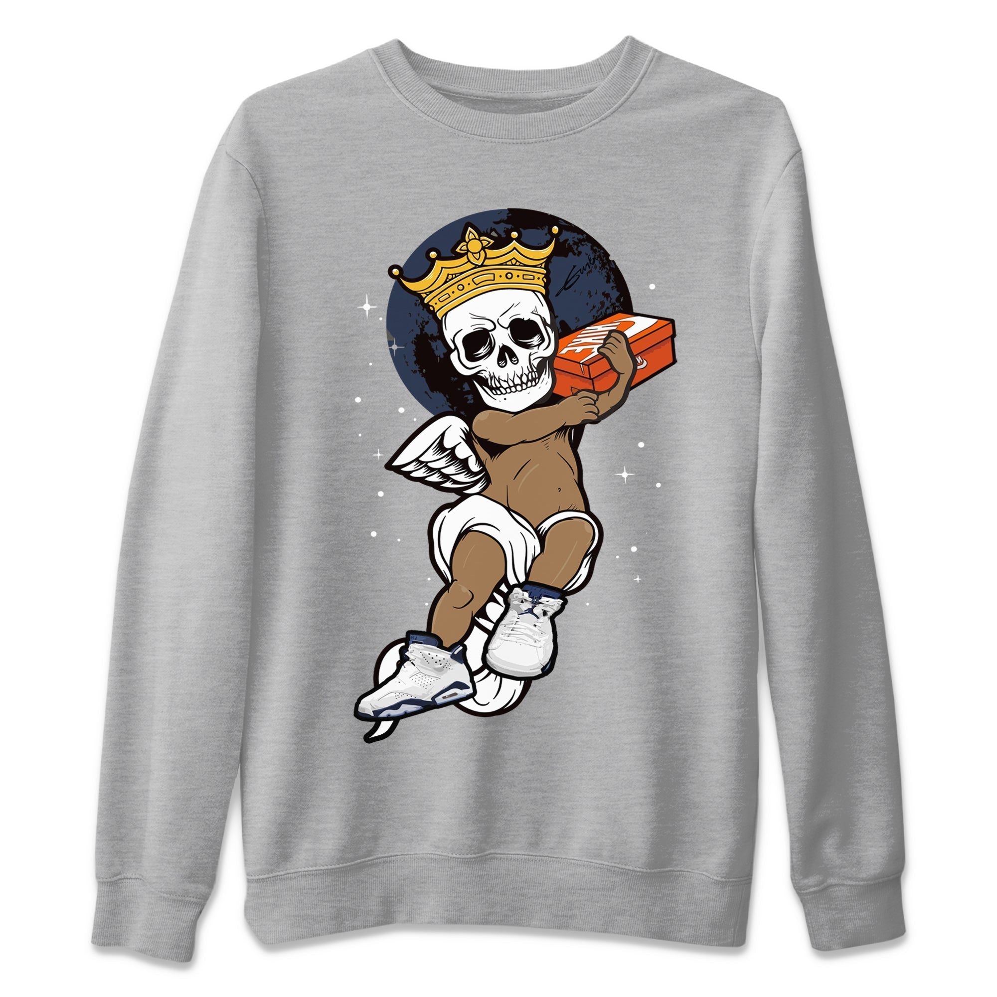 Skull Angel Unisex Tops - Air Jordan 6 Midnight Navy