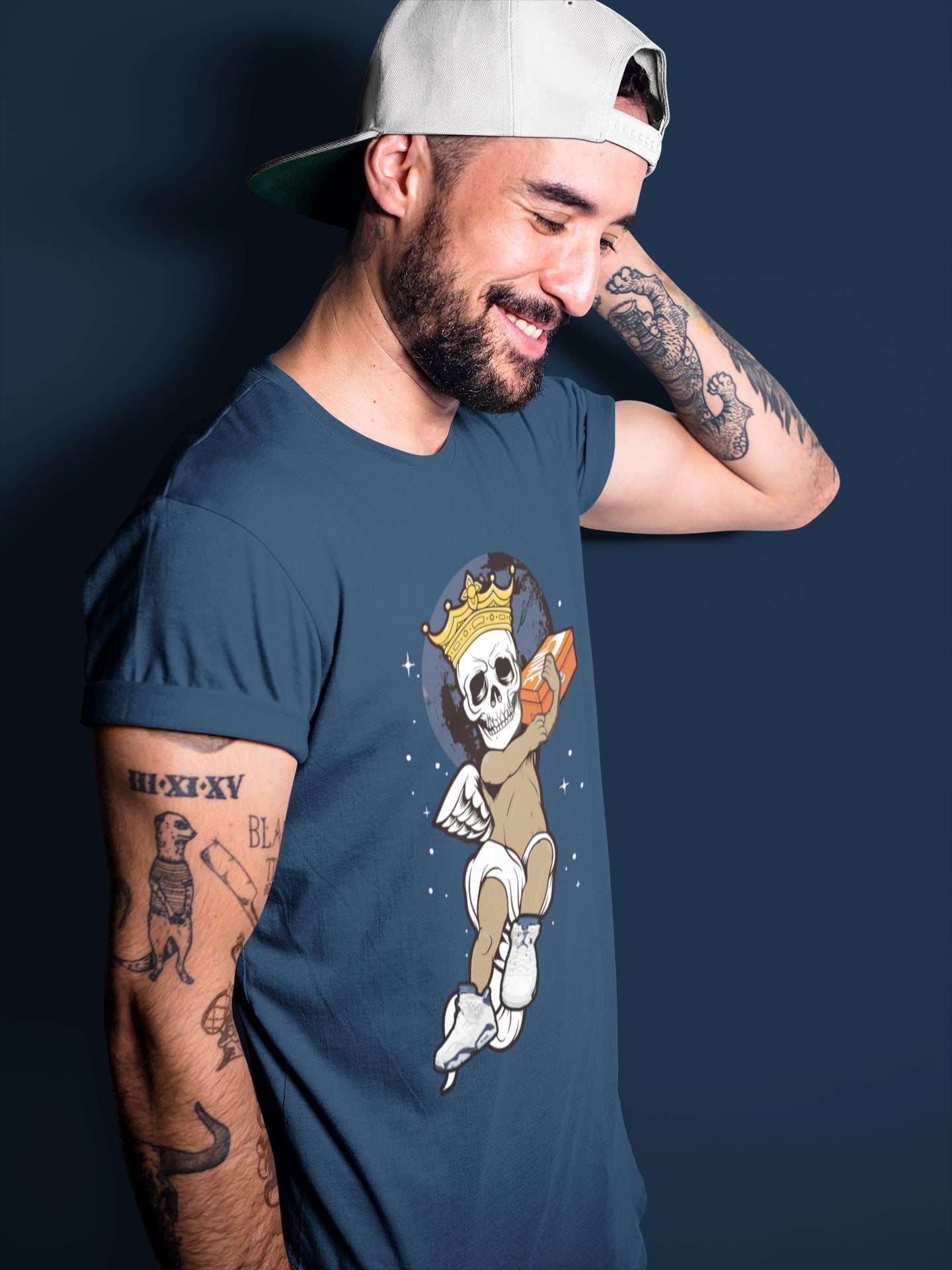 Skull Angel Unisex Tops - Air Jordan 6 Midnight Navy