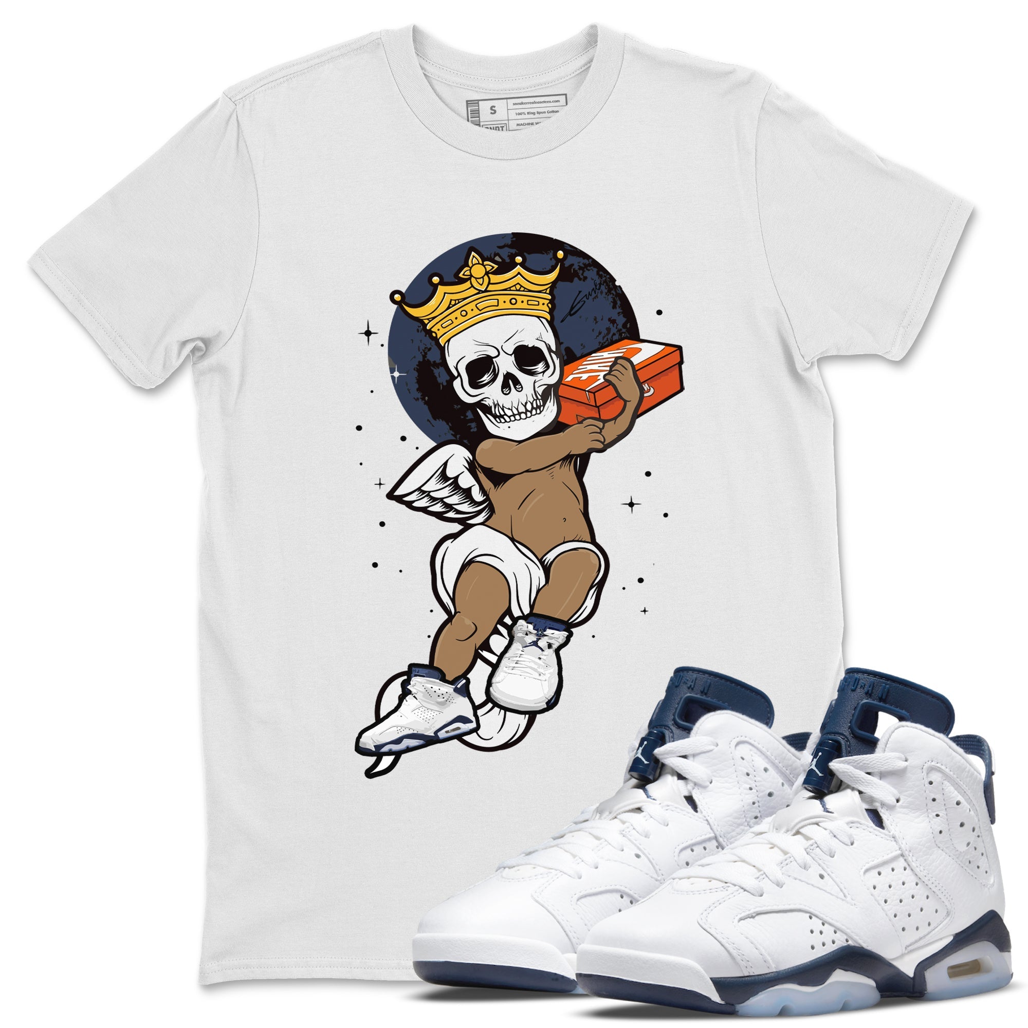 Skull Angel Unisex Tops - Air Jordan 6 Midnight Navy