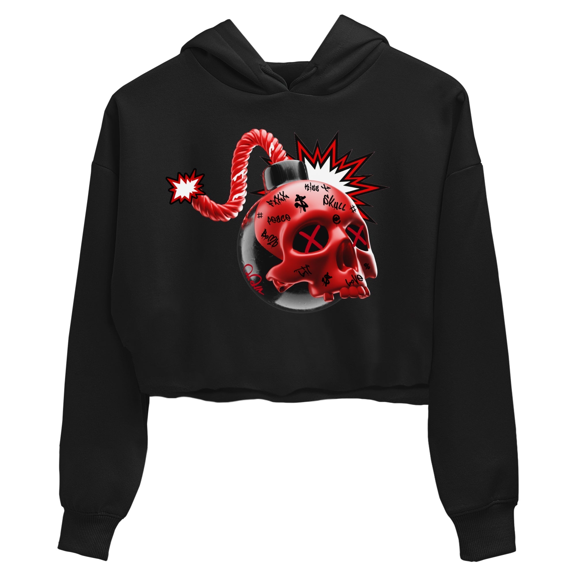 Skull Bomb Women's Tops - Air Jordan 1 Satin Bred