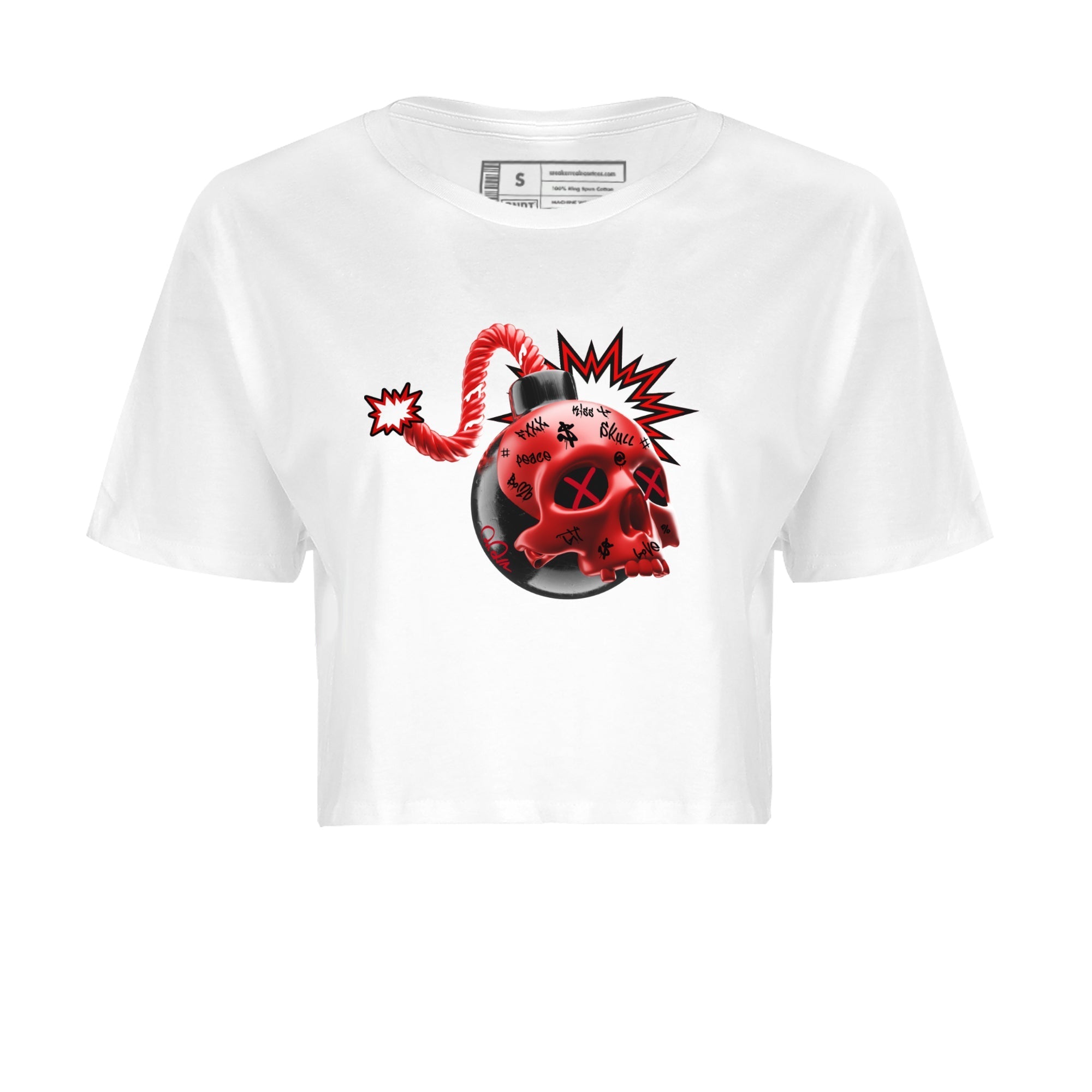 Skull Bomb Women's Tops - Air Jordan 1 Satin Bred