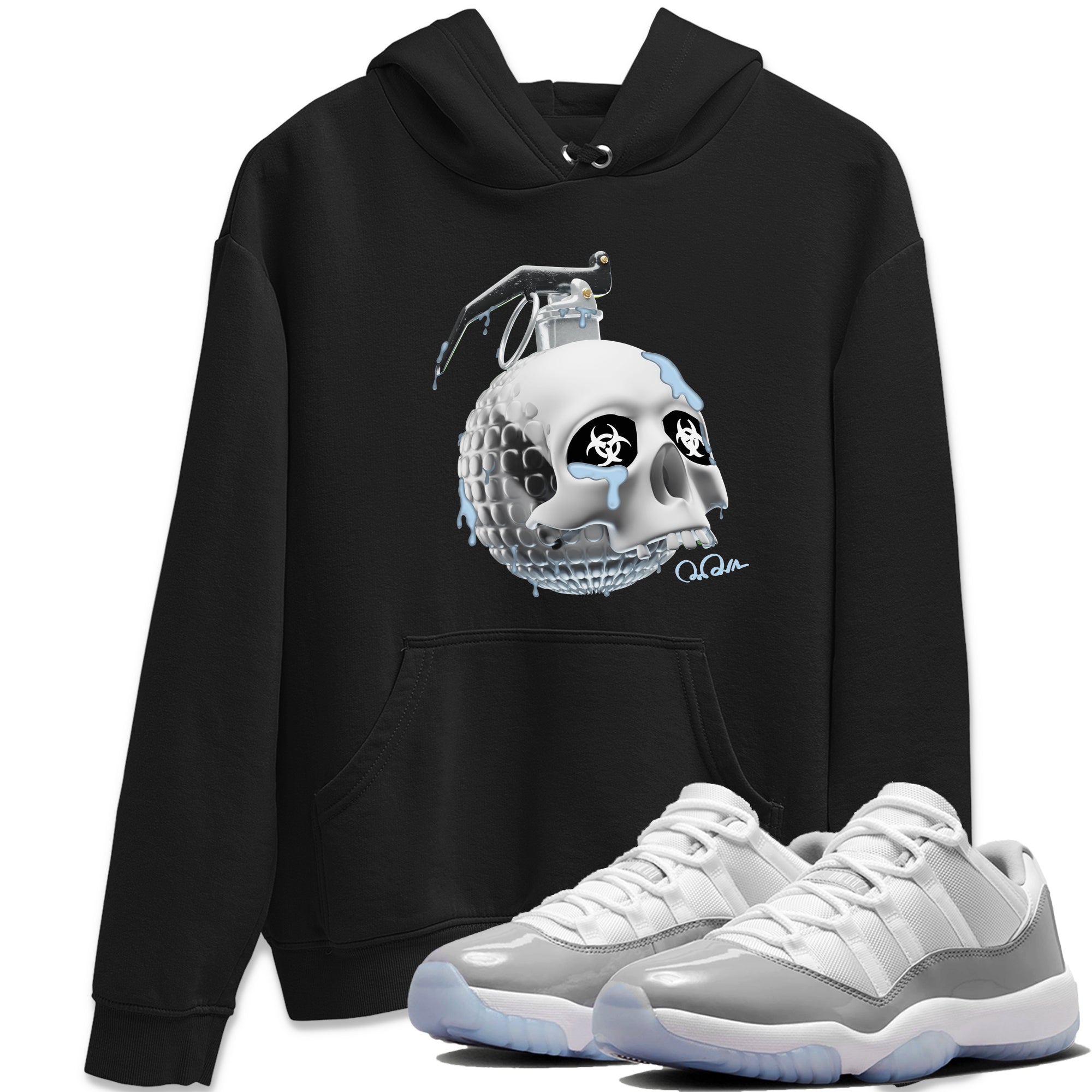 Skull Bomb Unisex Tops - Air Jordan 11 White Cement