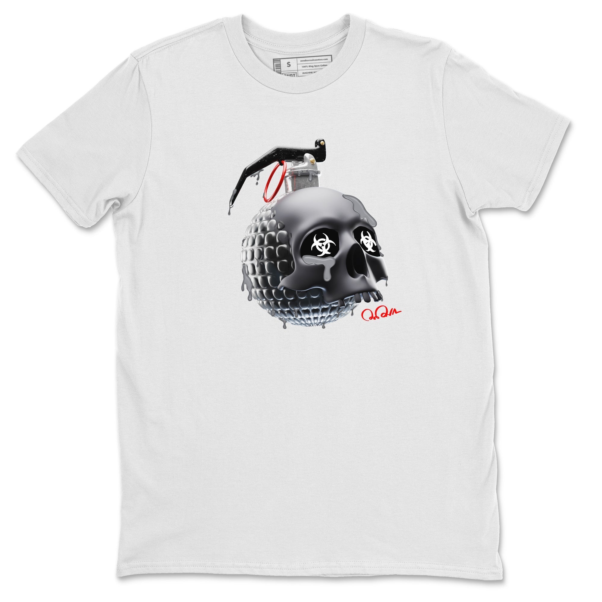 Skull Bomb Unisex Tops - Air Jordan 13 Black Flint
