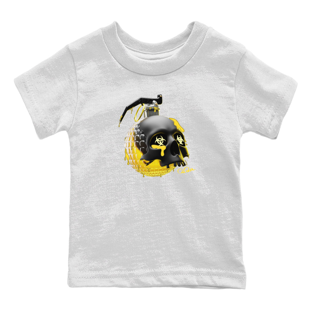 Skull Bomb Kids Tops - Air Jordan 4 Thunder