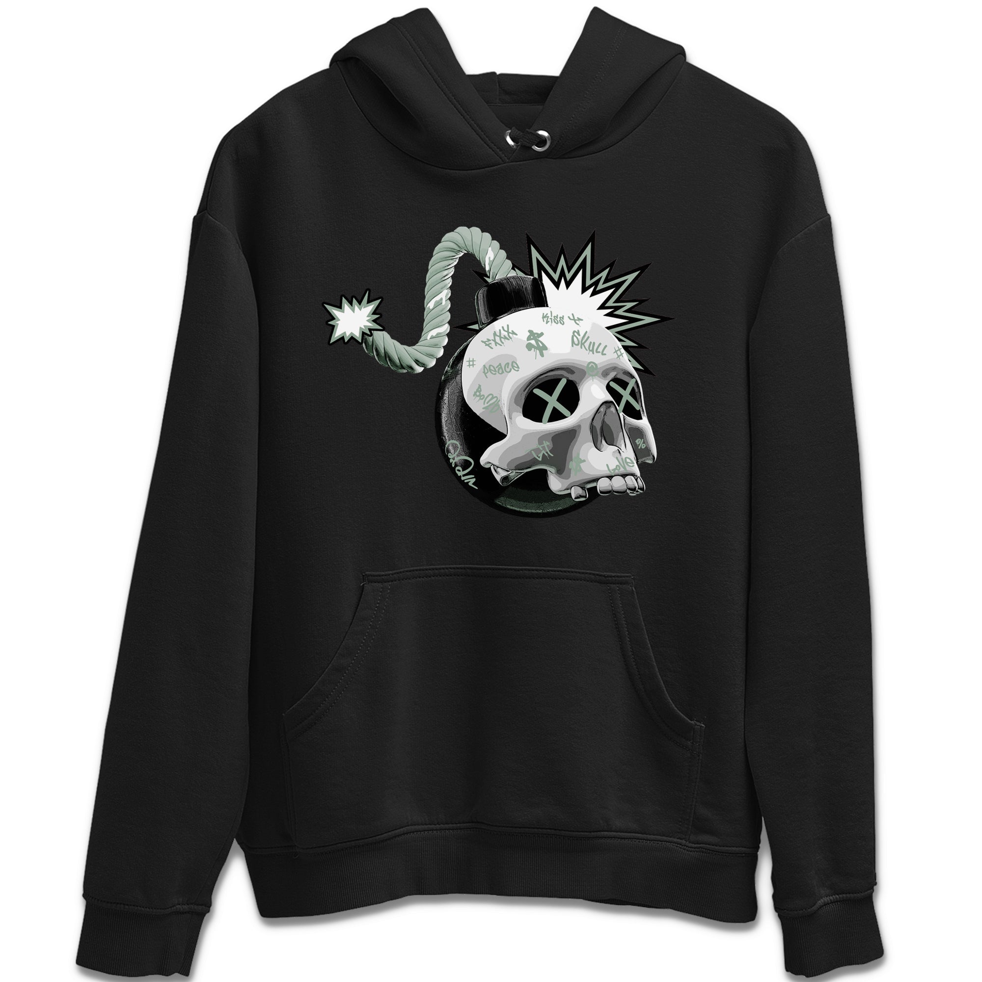 Skull Bomb Unisex Tops - Dunk Mica Green