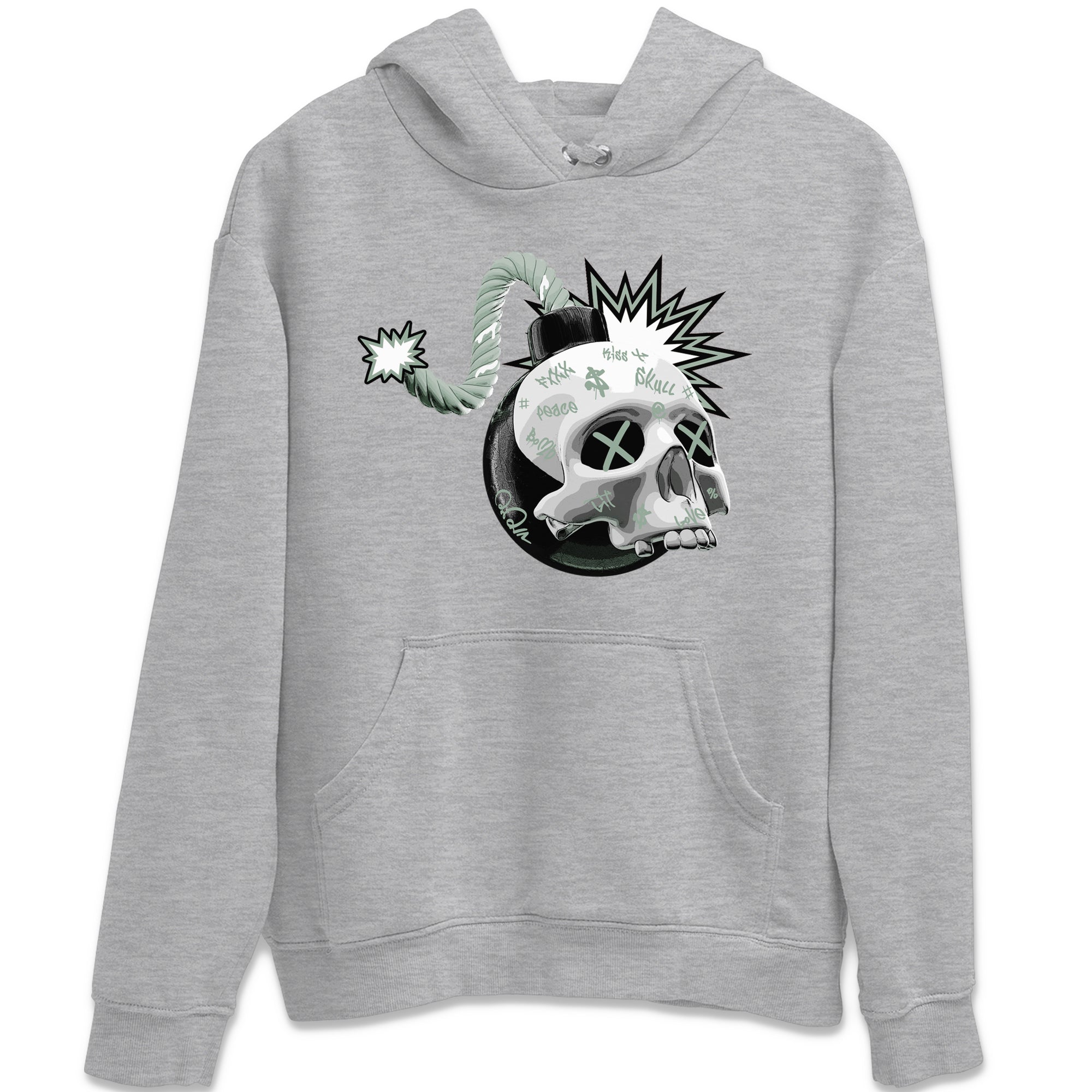 Skull Bomb Unisex Tops - Dunk Mica Green