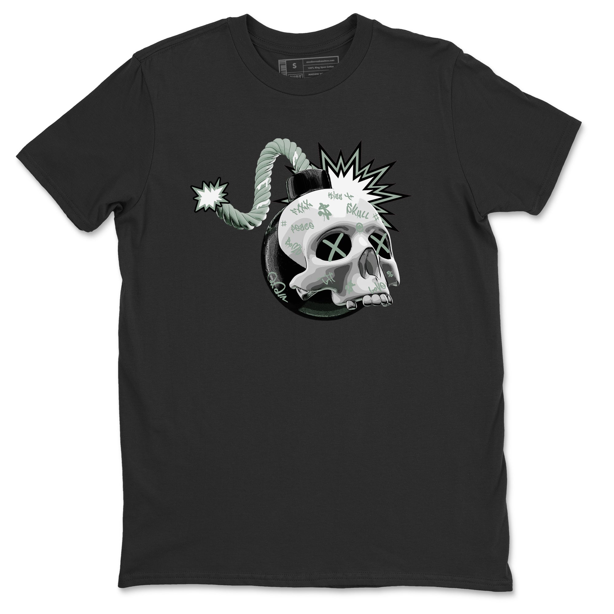 Skull Bomb Unisex Tops - Dunk Mica Green