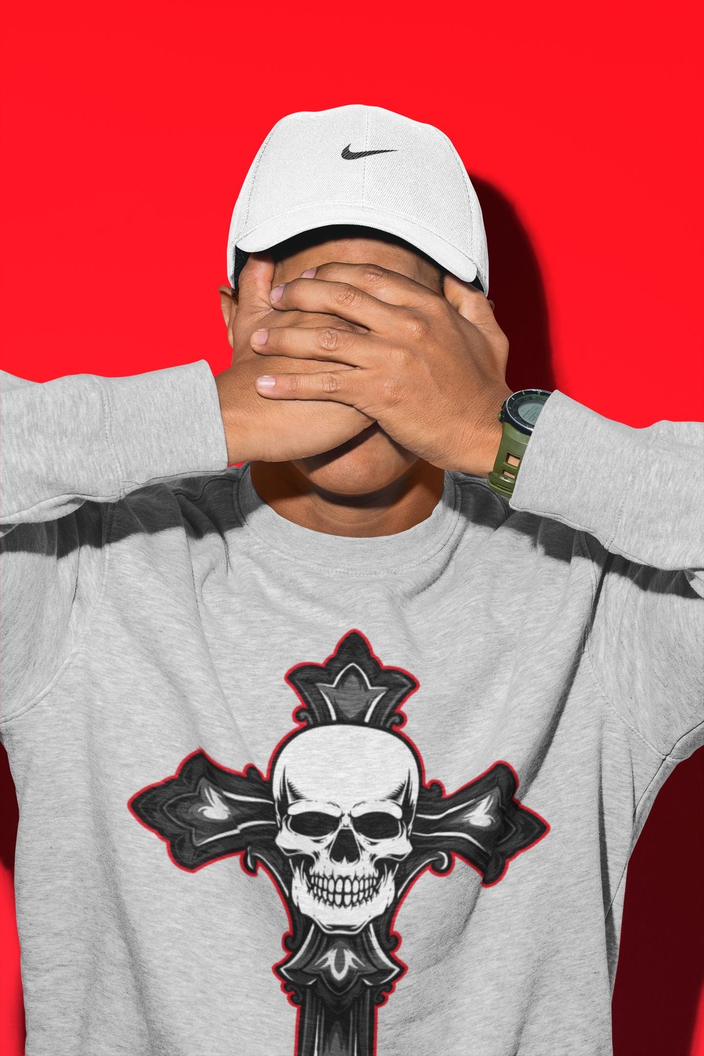 Skull Cross Unisex Tops - Air Jordan 12 Playoffs