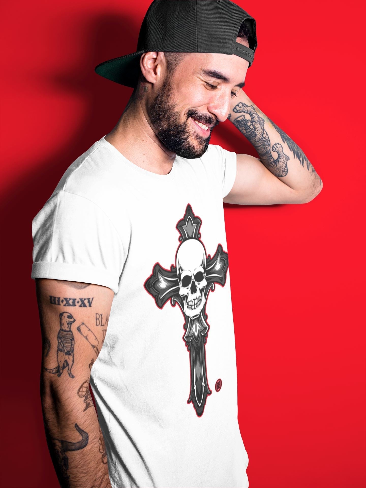 Skull Cross Unisex Tops - Air Jordan 12 Playoffs