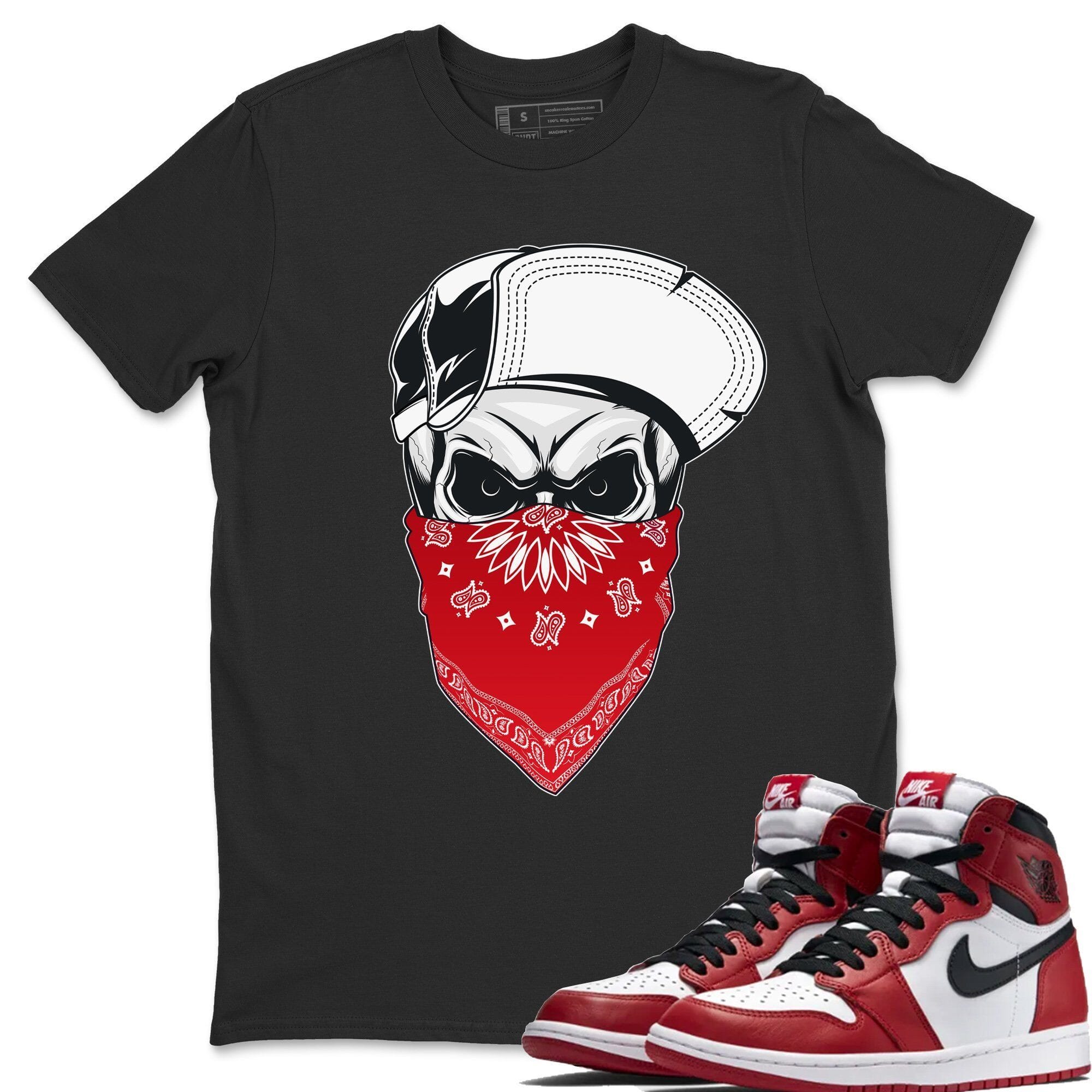 Skull Hat Unisex Tops - Air Jordan 1 Varsity Red