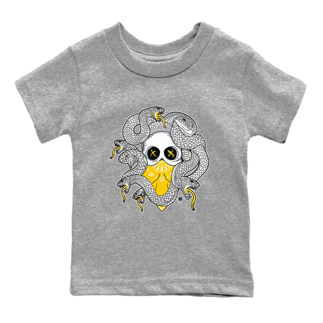 Skull Medusa snkmatch Tee Kids - Air Jordan 6 Yellow Ochre