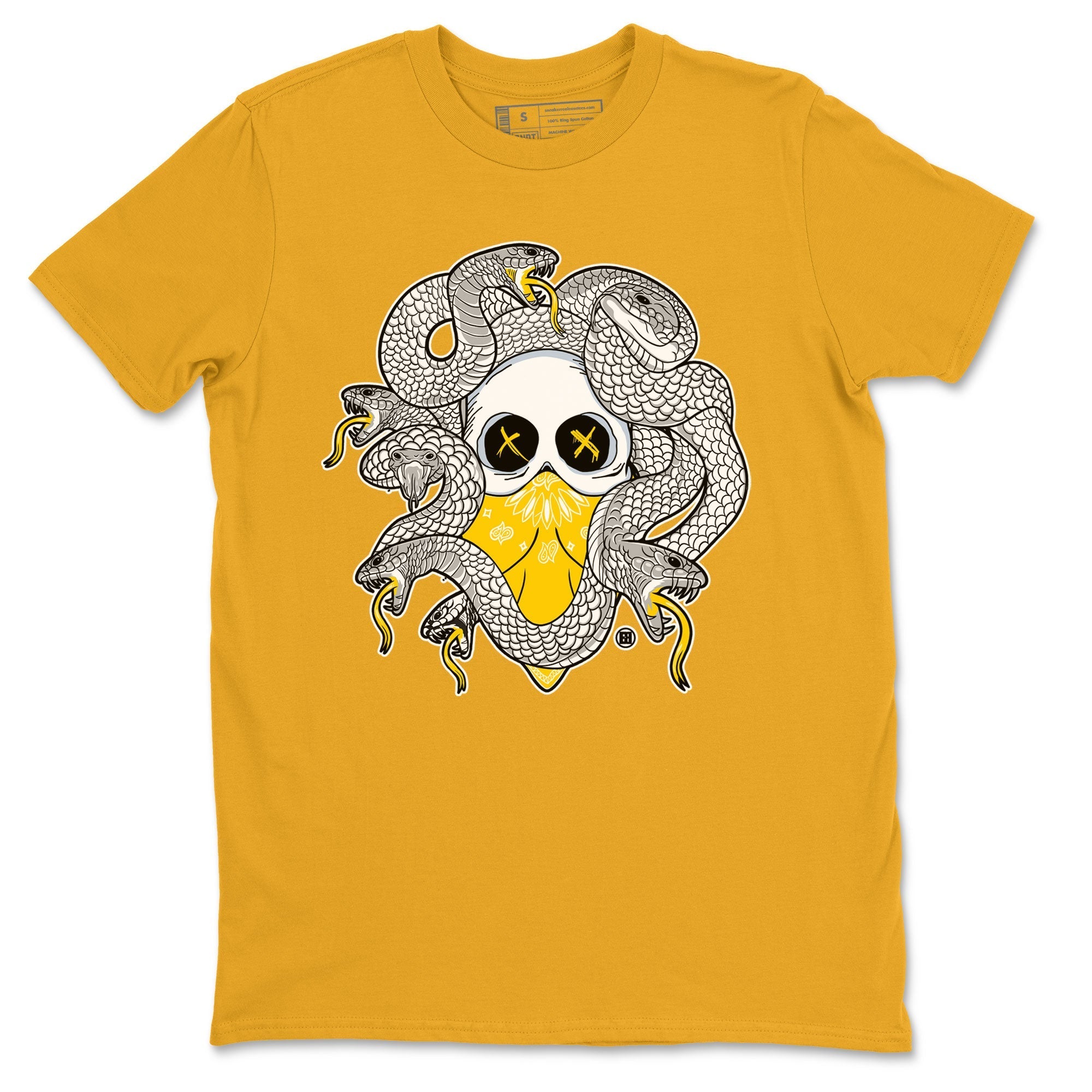 Skull Medusa snkmatch Tee - Air Jordan 6 Yellow Ochre