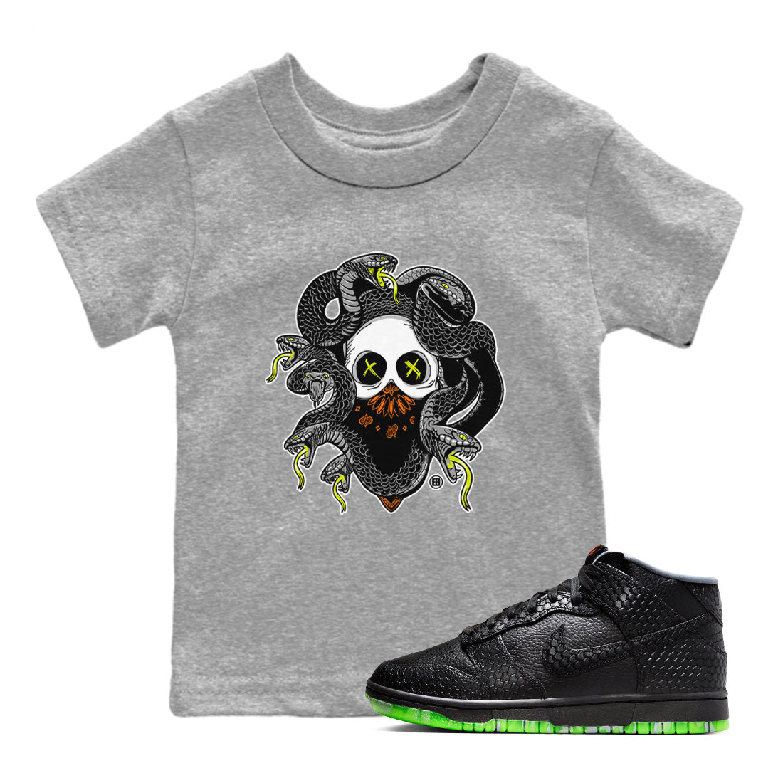 Skull Medusa snkmatch Tee Kids - Dunk Halloween