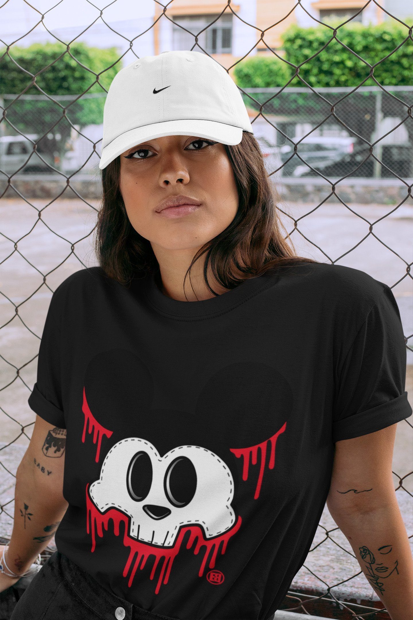Skull Mouse Unisex Tops - Air Jordan 4 Red Thunder