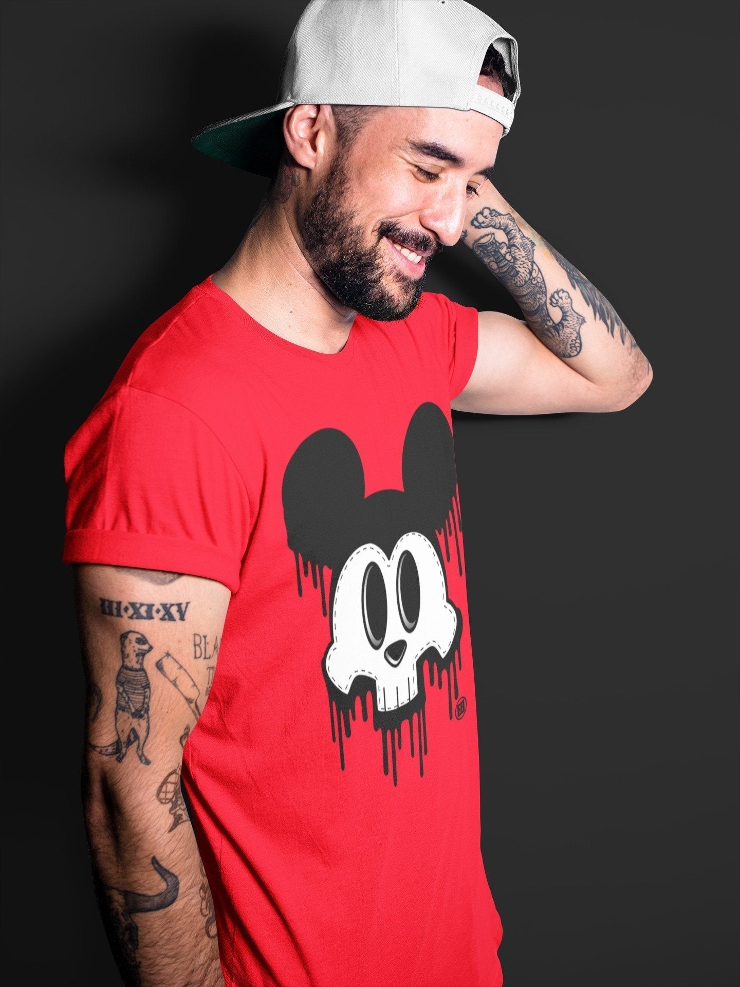 Skull Mouse Unisex Tops - Air Jordan 4 Red Thunder