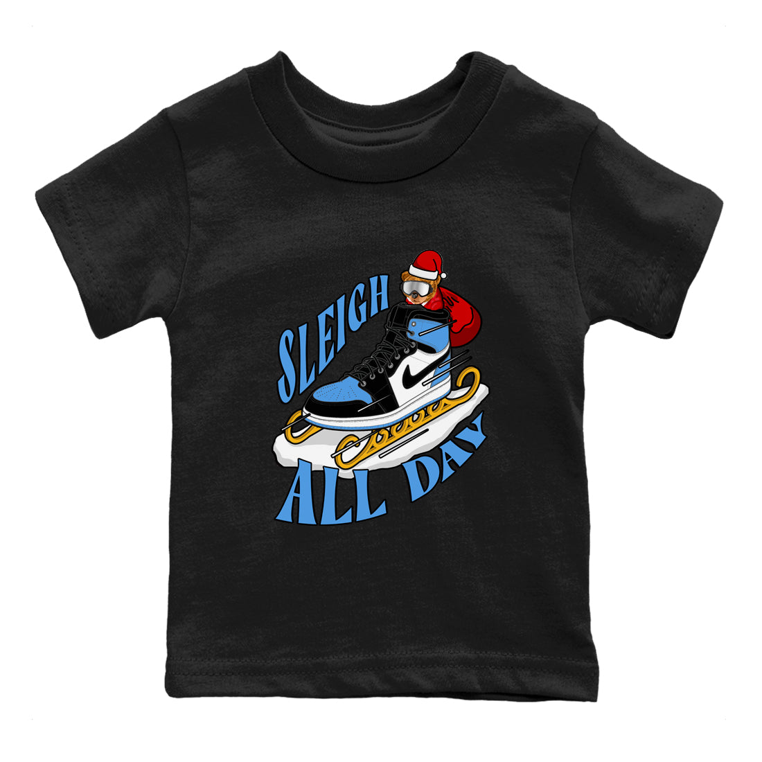 Sleigh All Day snkmatch Tee Kids - Air Jordan 1 UNC TOE