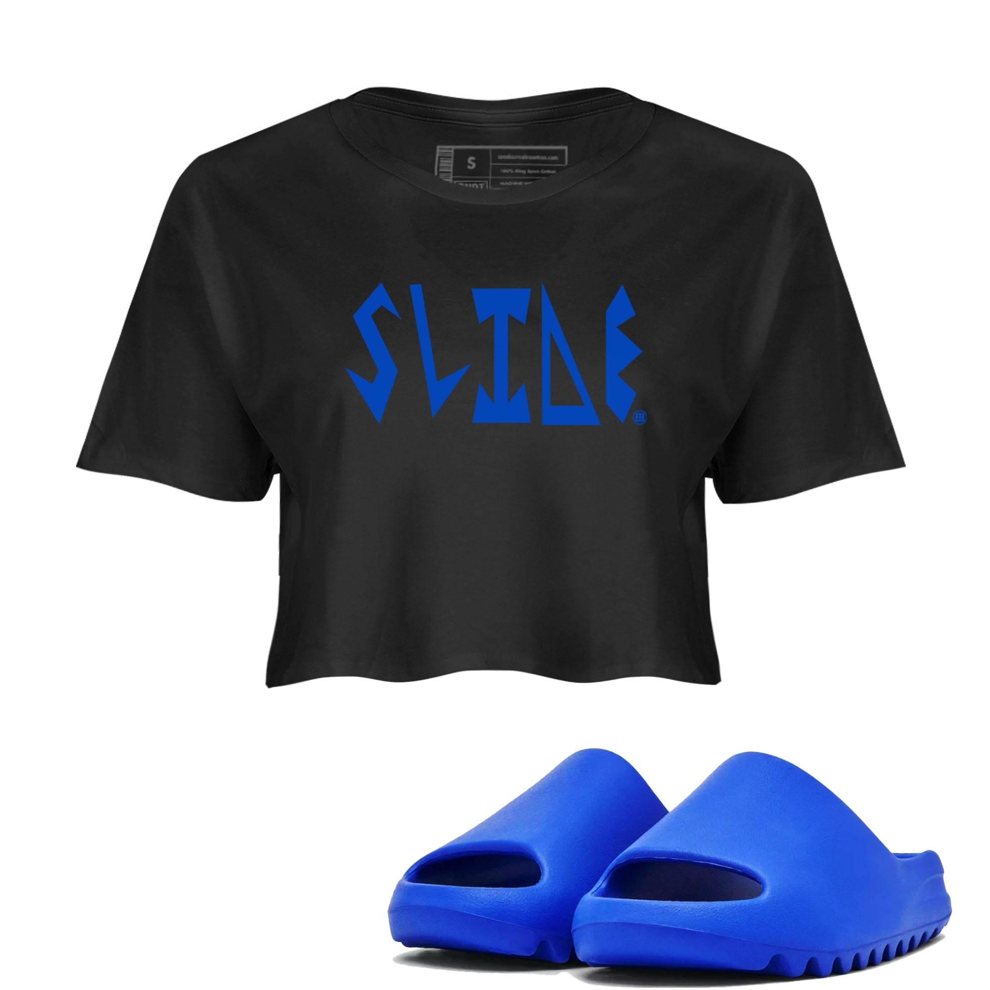 Slide Letters snkmatch Women's Top - Yeezy Slide Azure