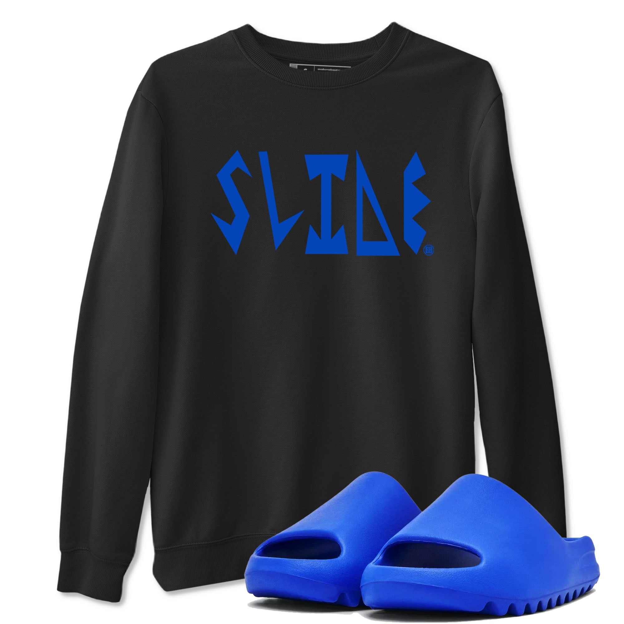Slide Letters snkmatch Tees - Yeezy Slide Azure