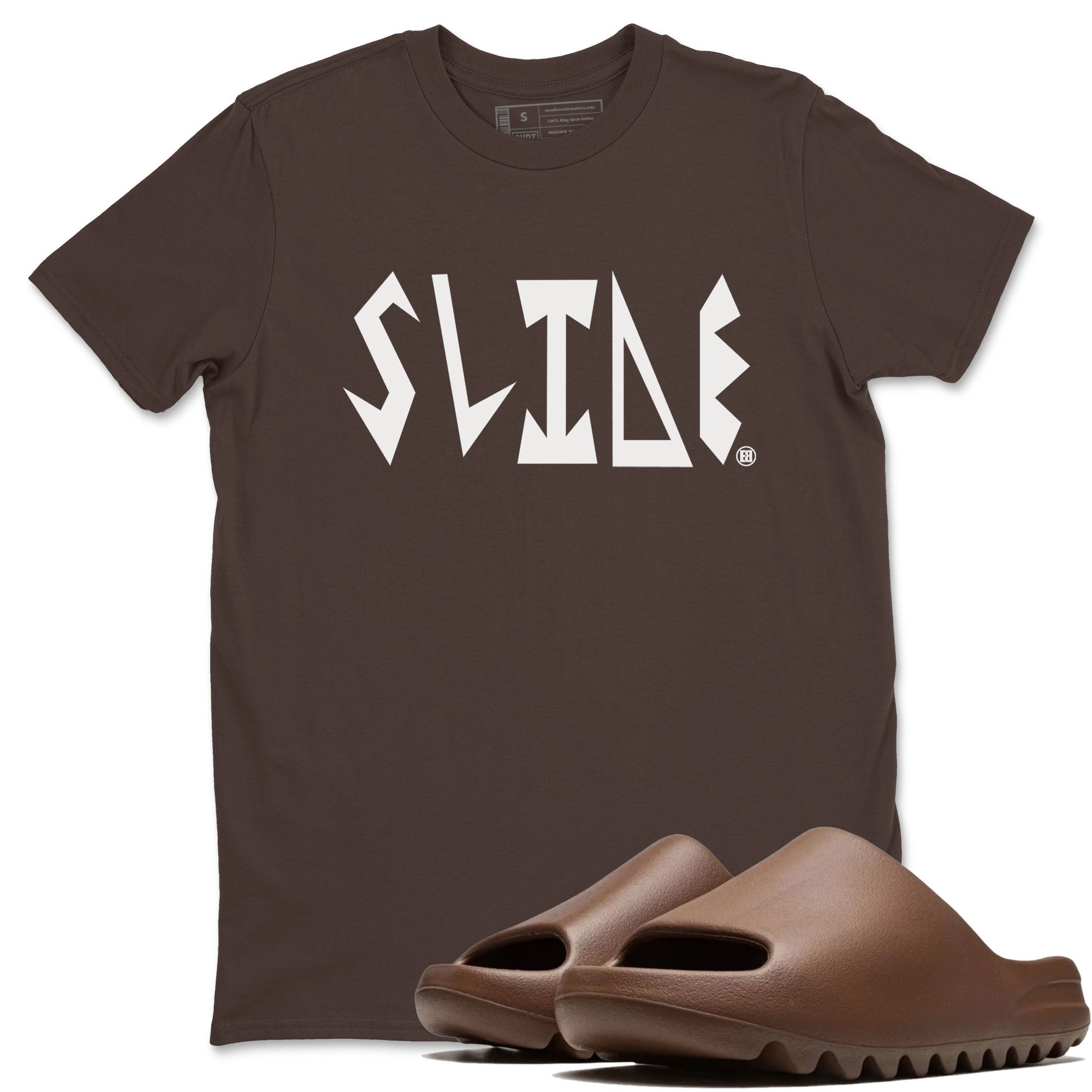 Slide Letters snkmatch Tees - Yeezy Slide Flax