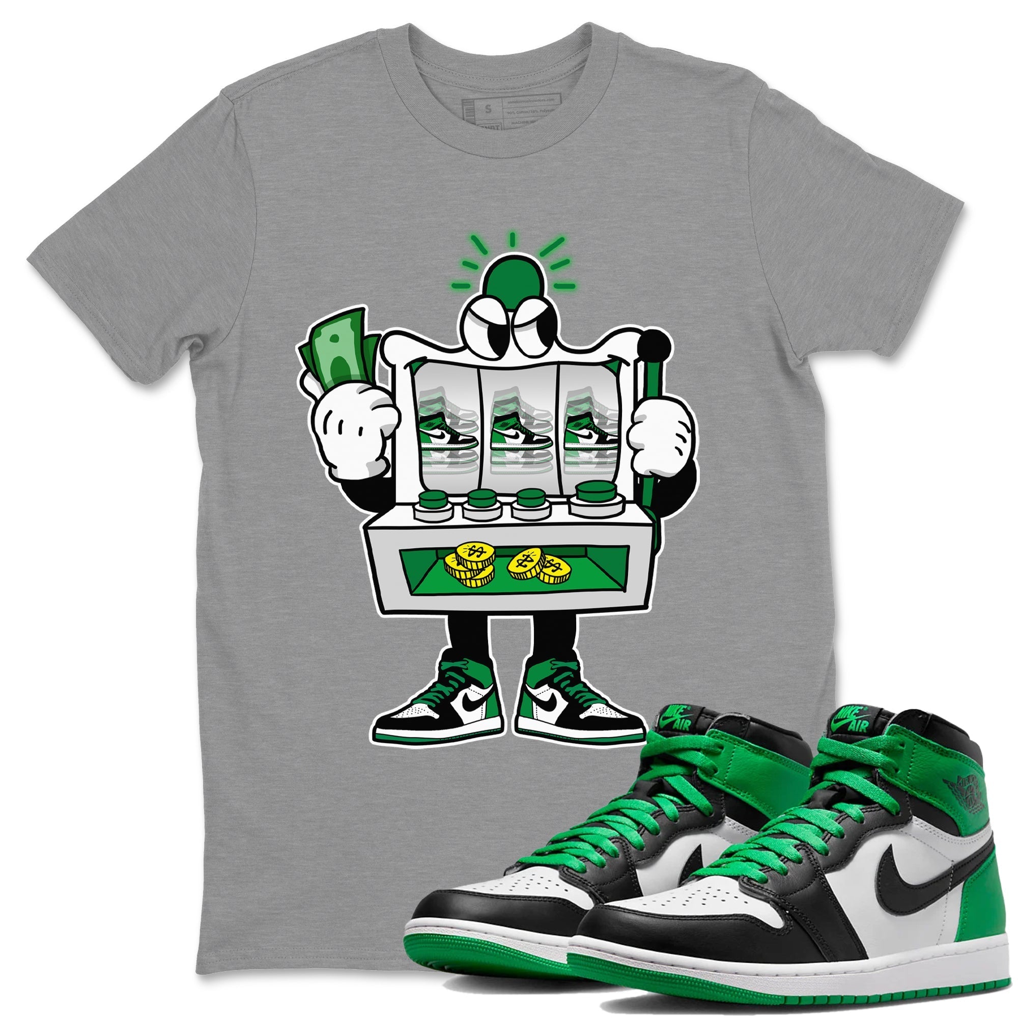 Slot Machine Unisex Tops - Air Jordan 1 Celtics