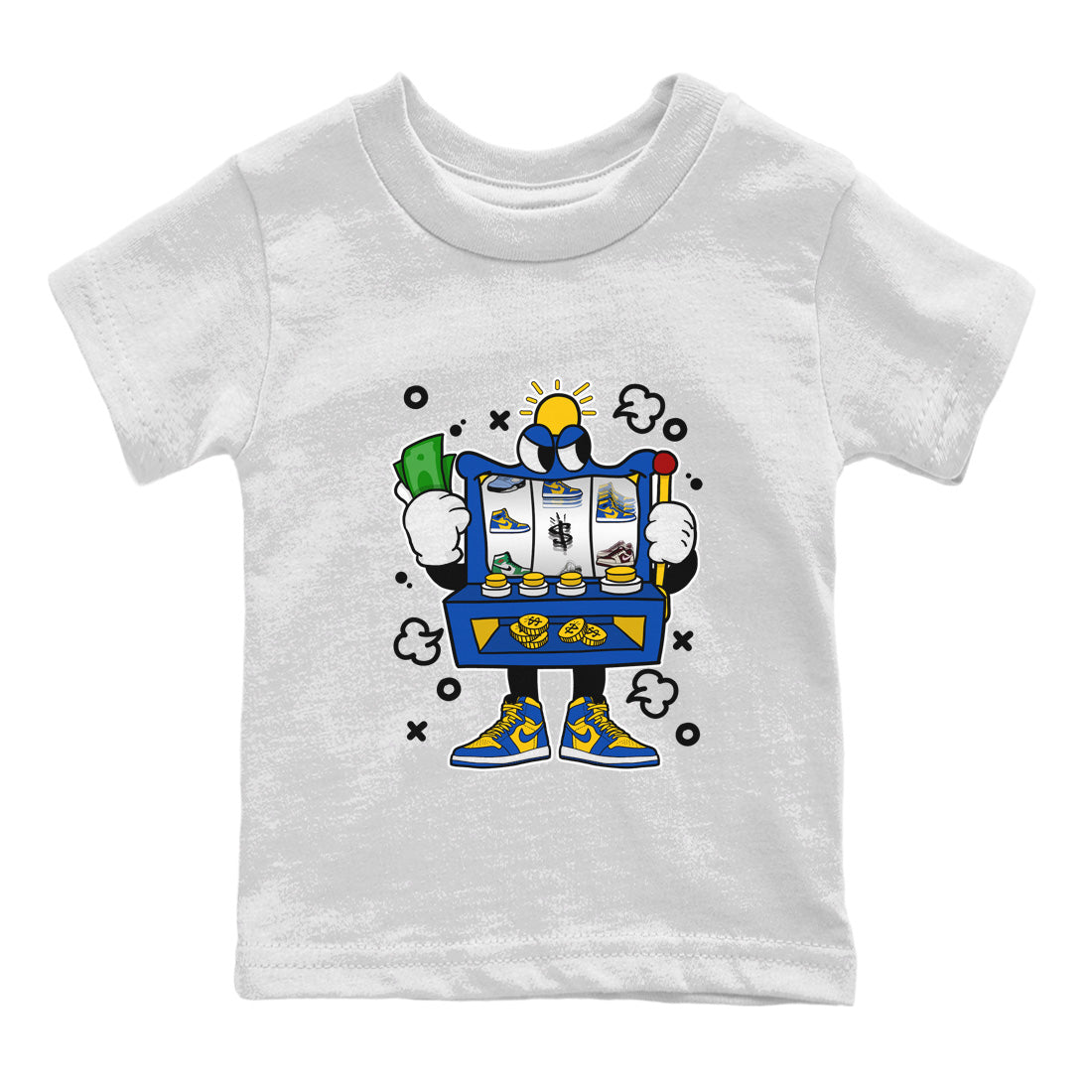 Slot Machine Kids Tops - Air Jordan 1 Game Royal Varsity Maize
