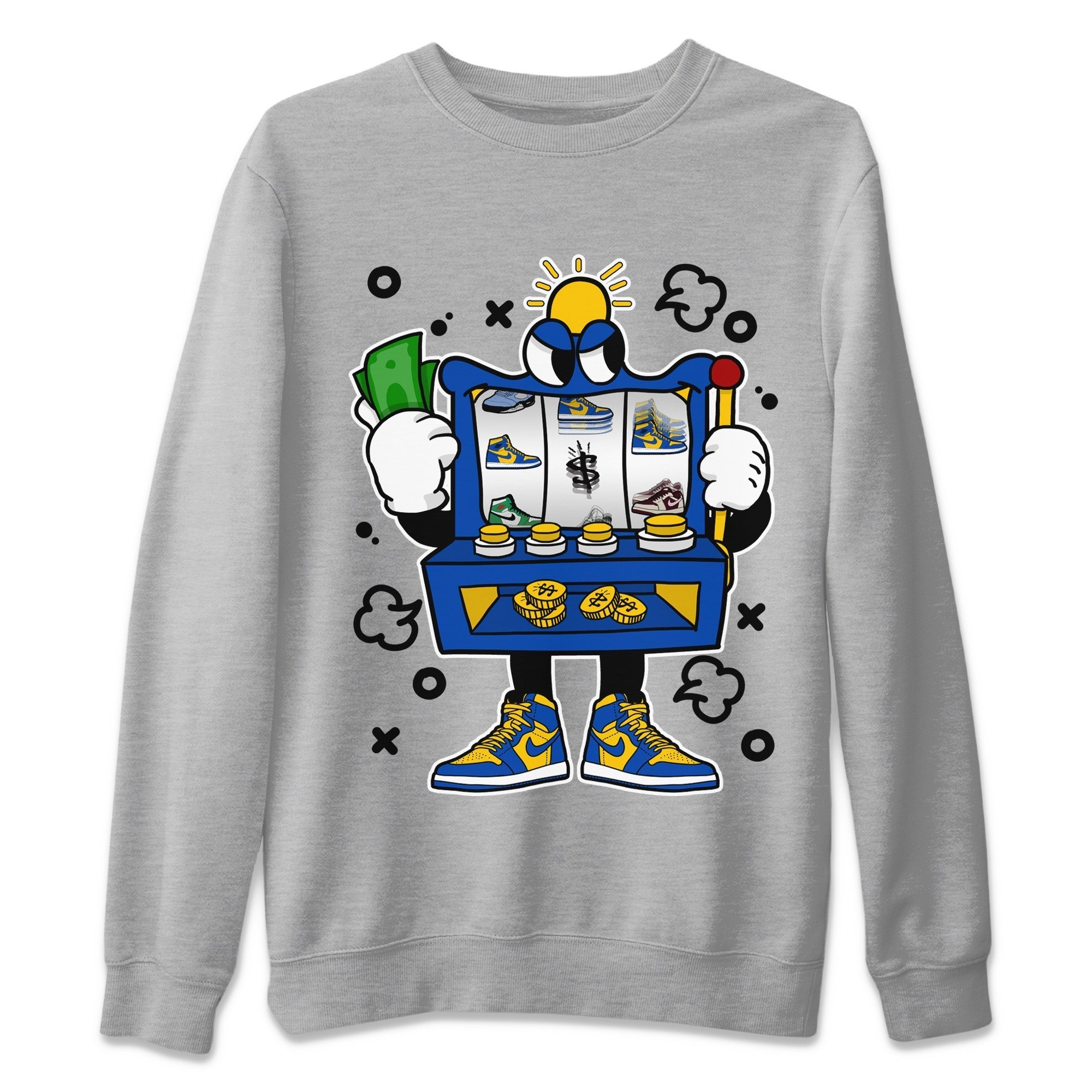 Slot Machine Unisex Tops - Air Jordan 1 Game Royal Varsity Maize