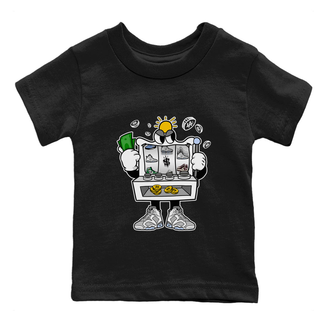 Slot Machine Kids Tops - Air Jordan 6 Cool Grey