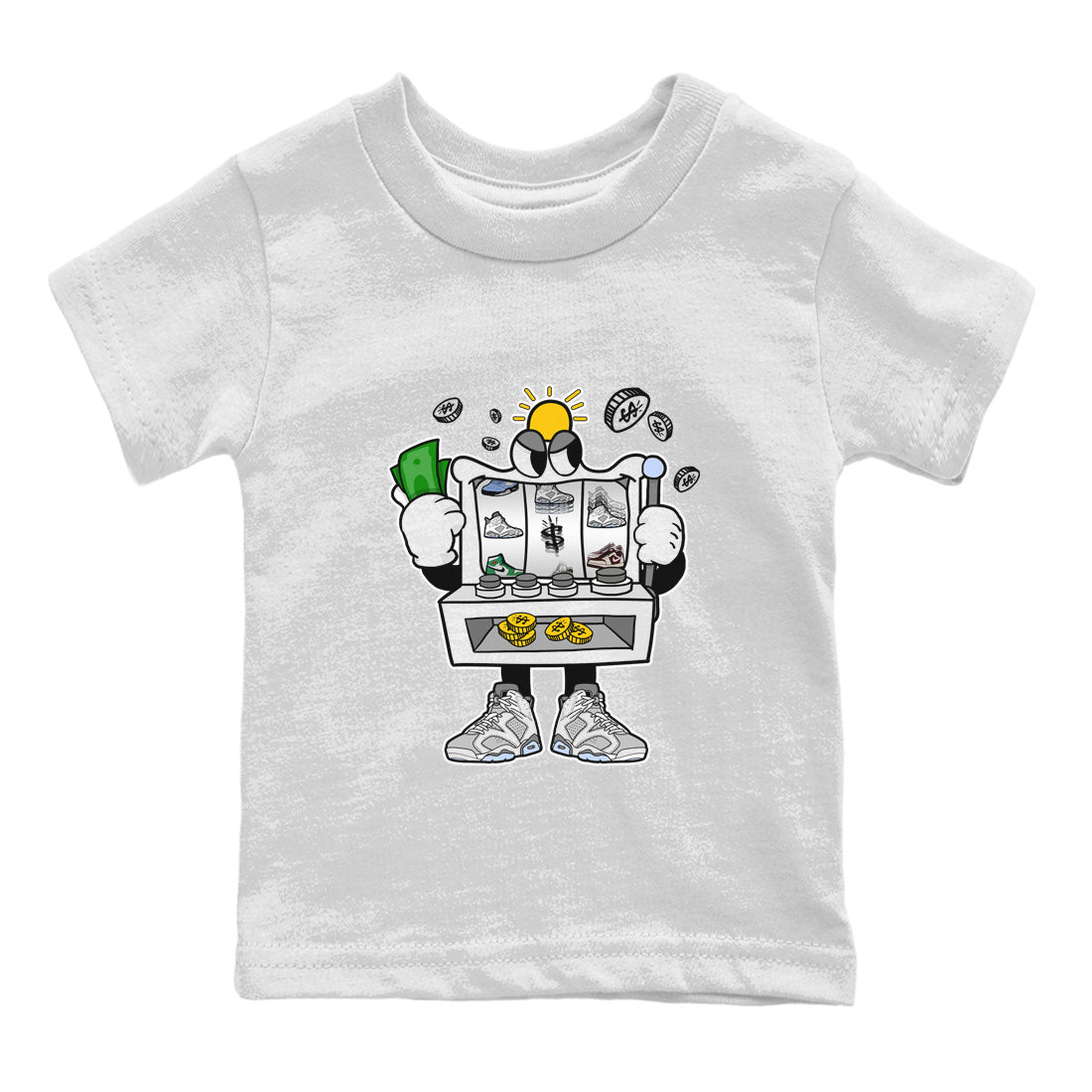 Slot Machine Kids Tops - Air Jordan 6 Cool Grey