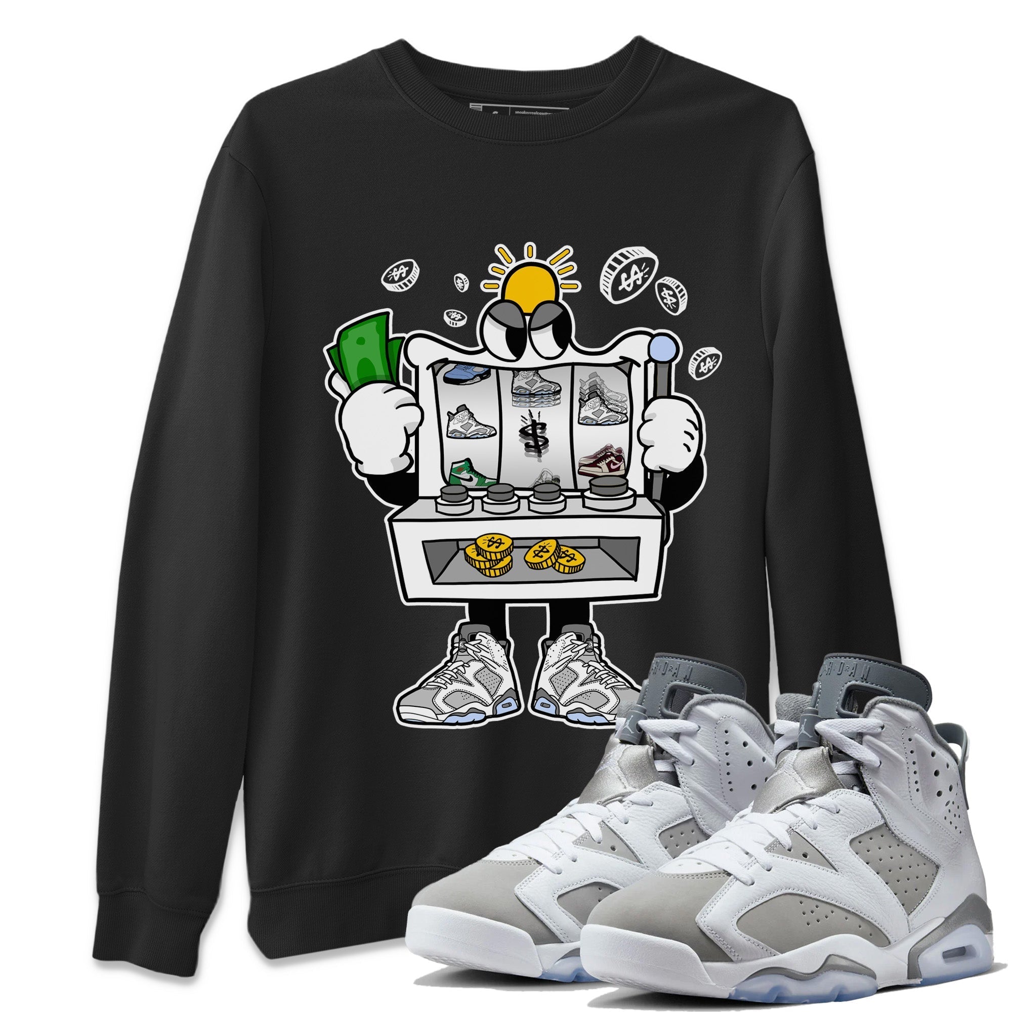 Slot Machine Unisex Tops - Air Jordan 6 Cool Grey