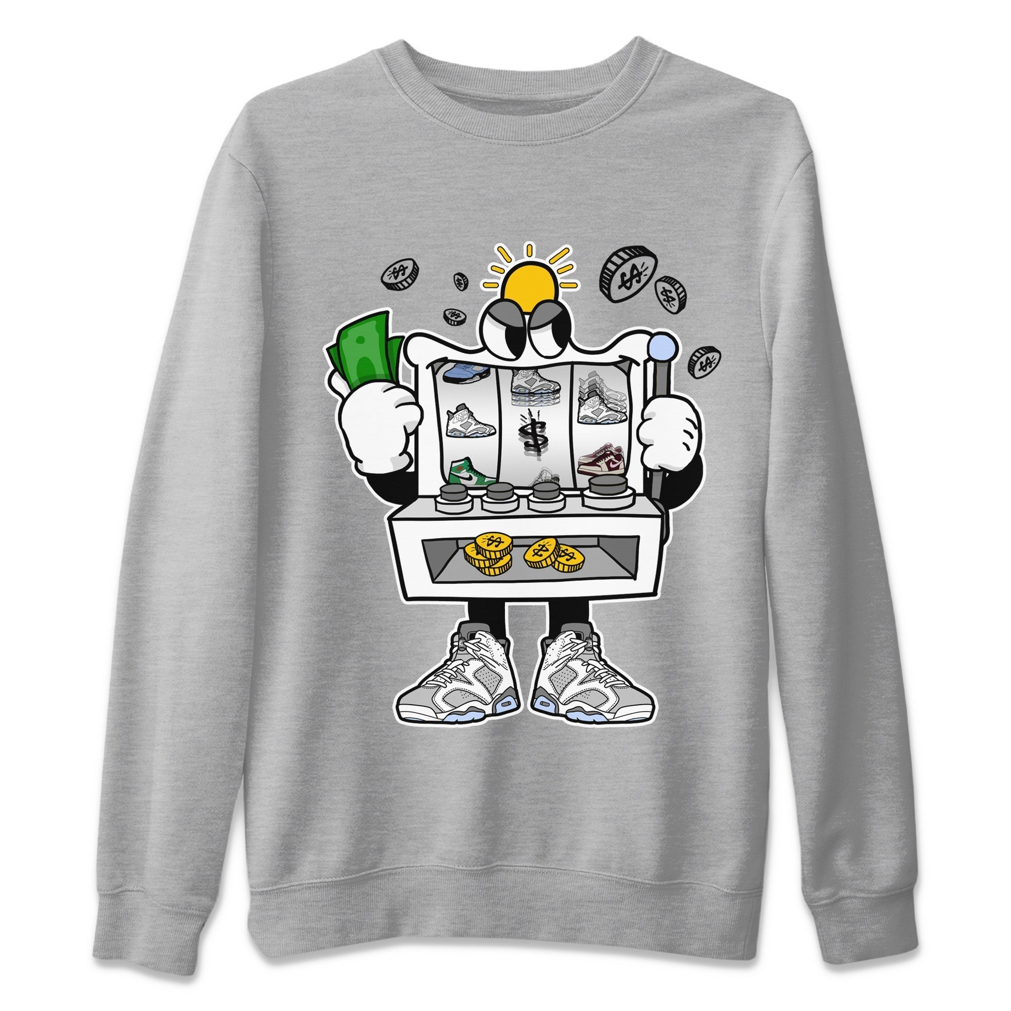 Slot Machine Unisex Tops - Air Jordan 6 Cool Grey