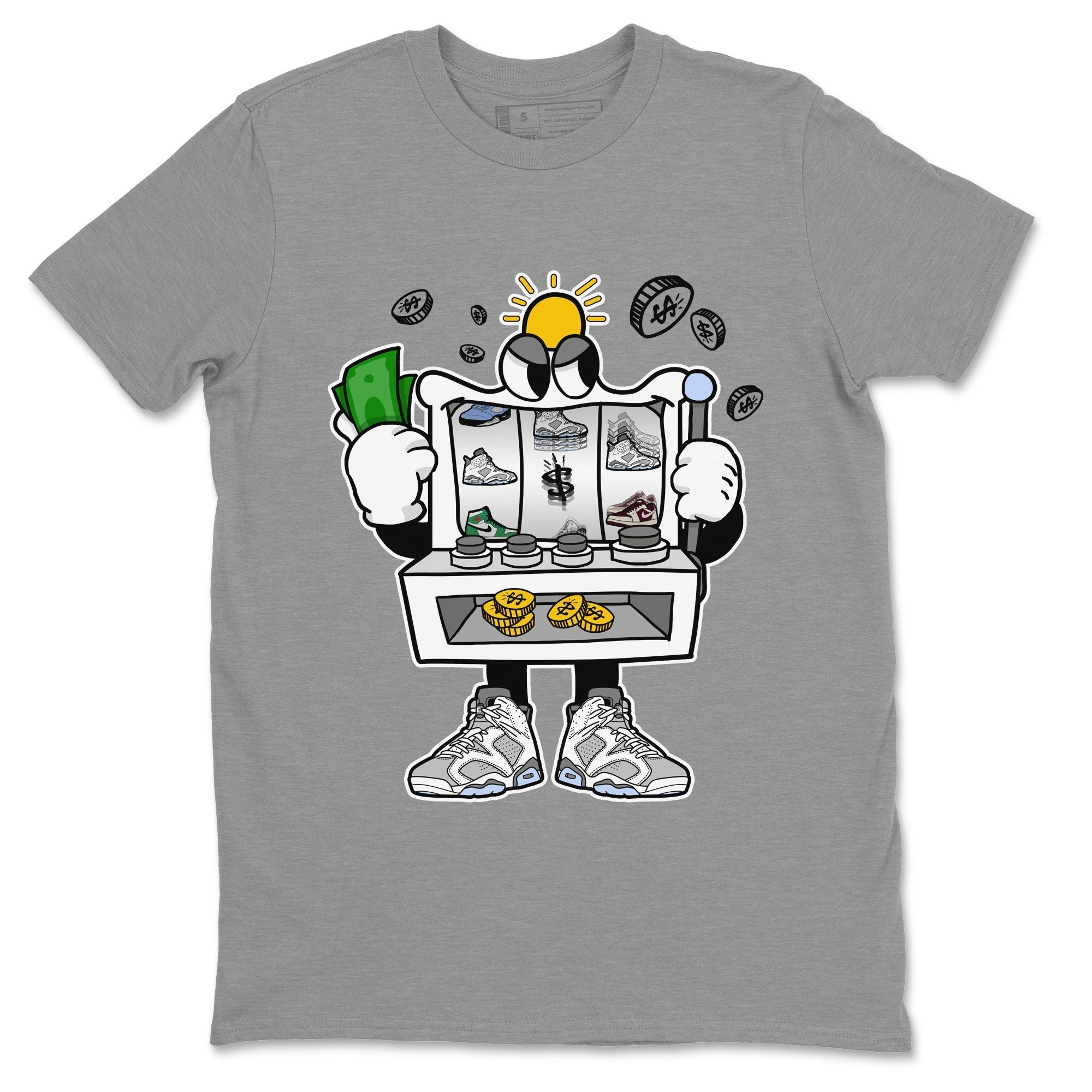 Slot Machine Unisex Tops - Air Jordan 6 Cool Grey