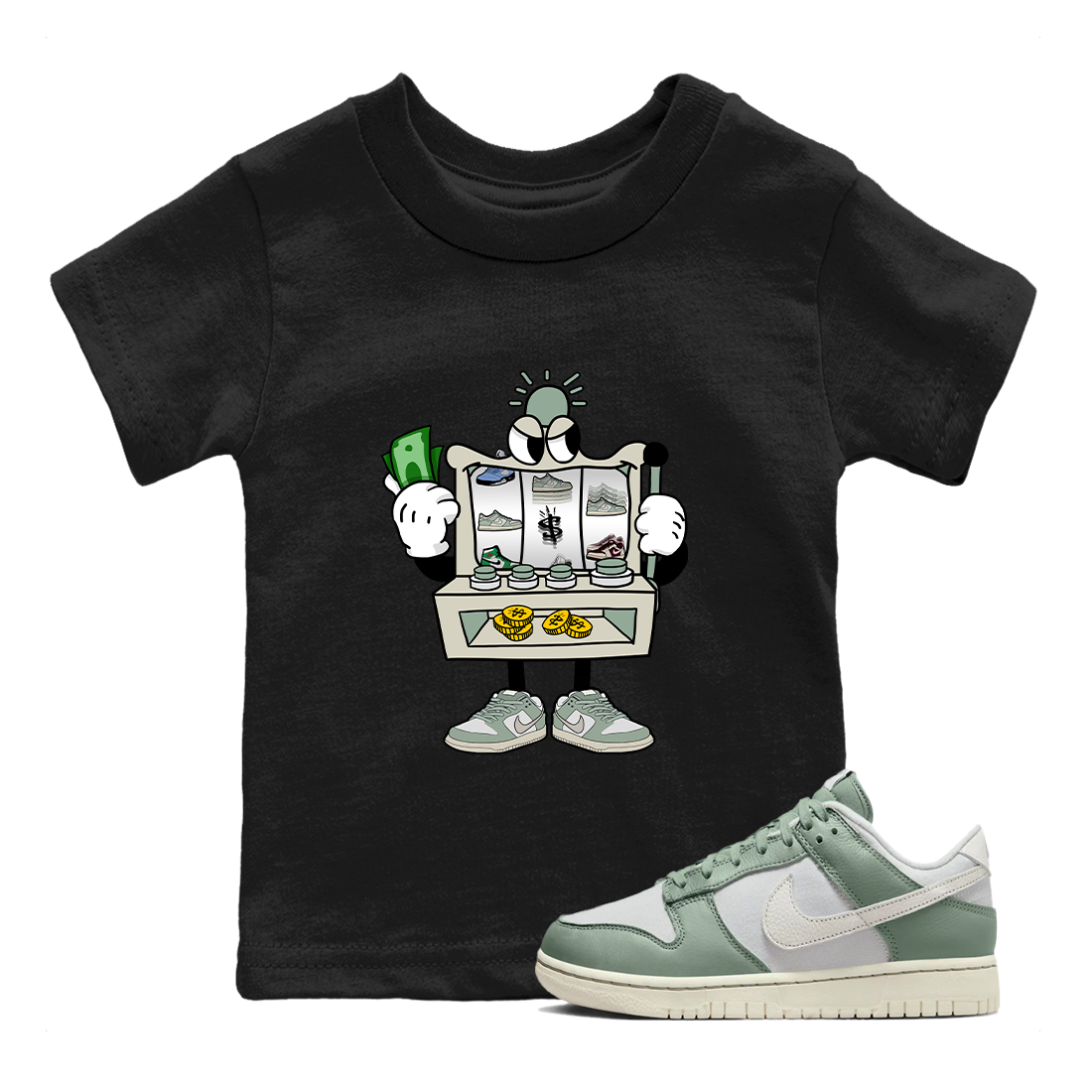 Slot Machine Kids Tops - Dunk Mica Green