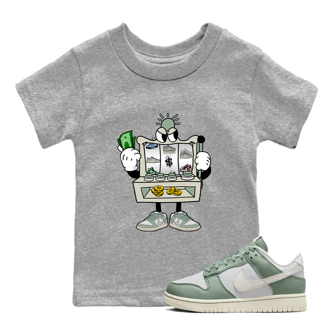 Slot Machine Kids Tops - Dunk Mica Green