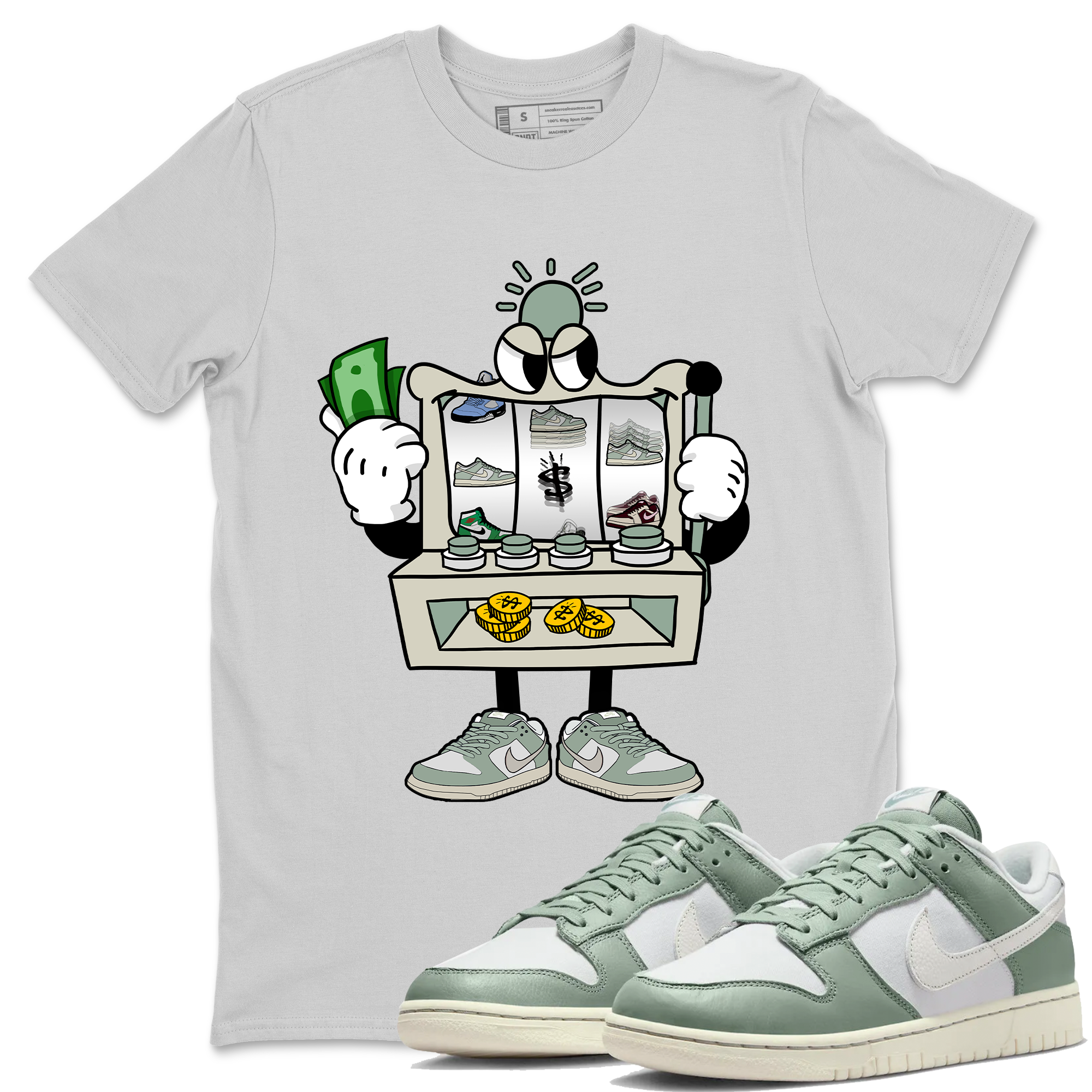 Slot Machine Unisex Tops - Dunk Mica Green