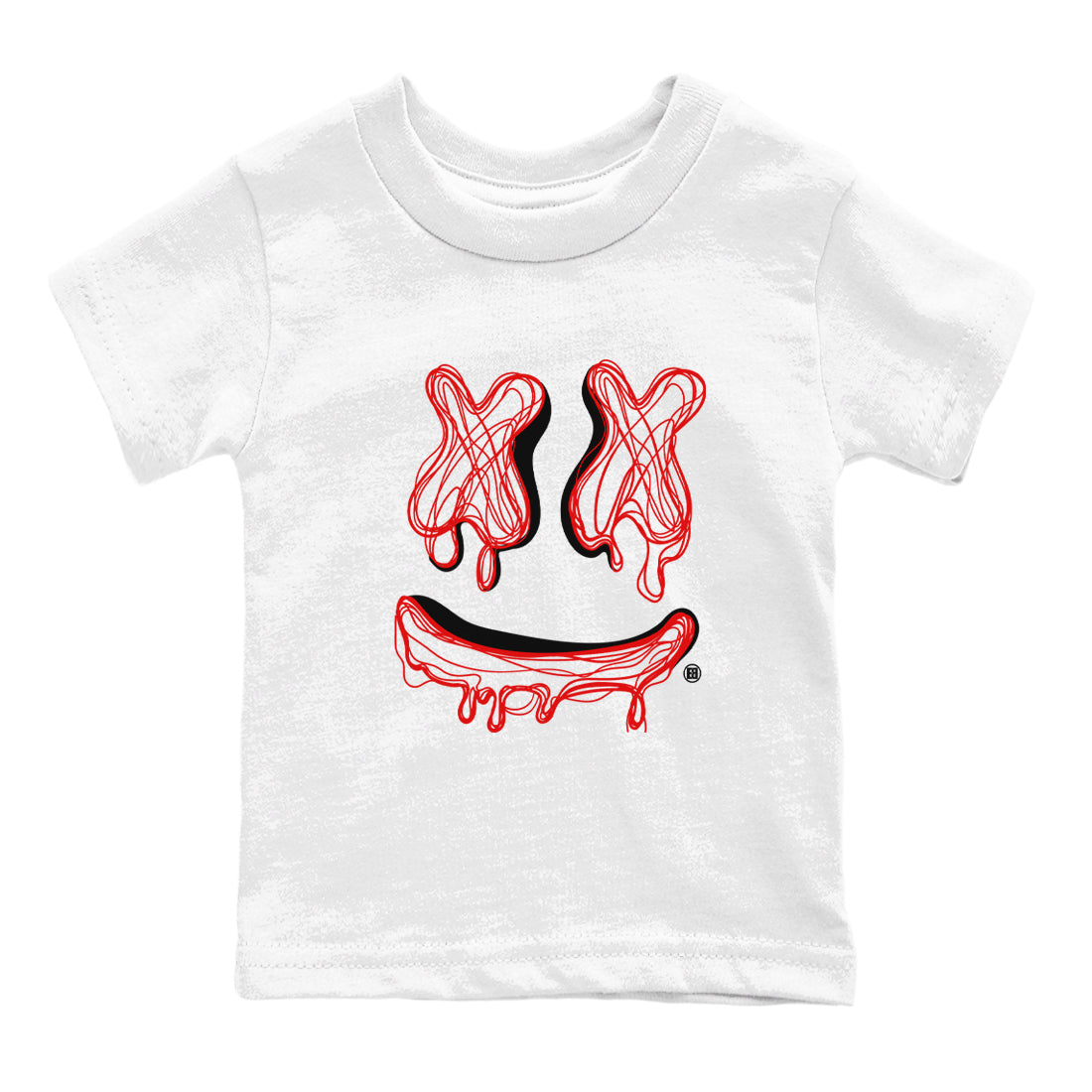 Smile Doodle snkmatch Tees Kids - Air Jordan 1 Black Toe Reimagined