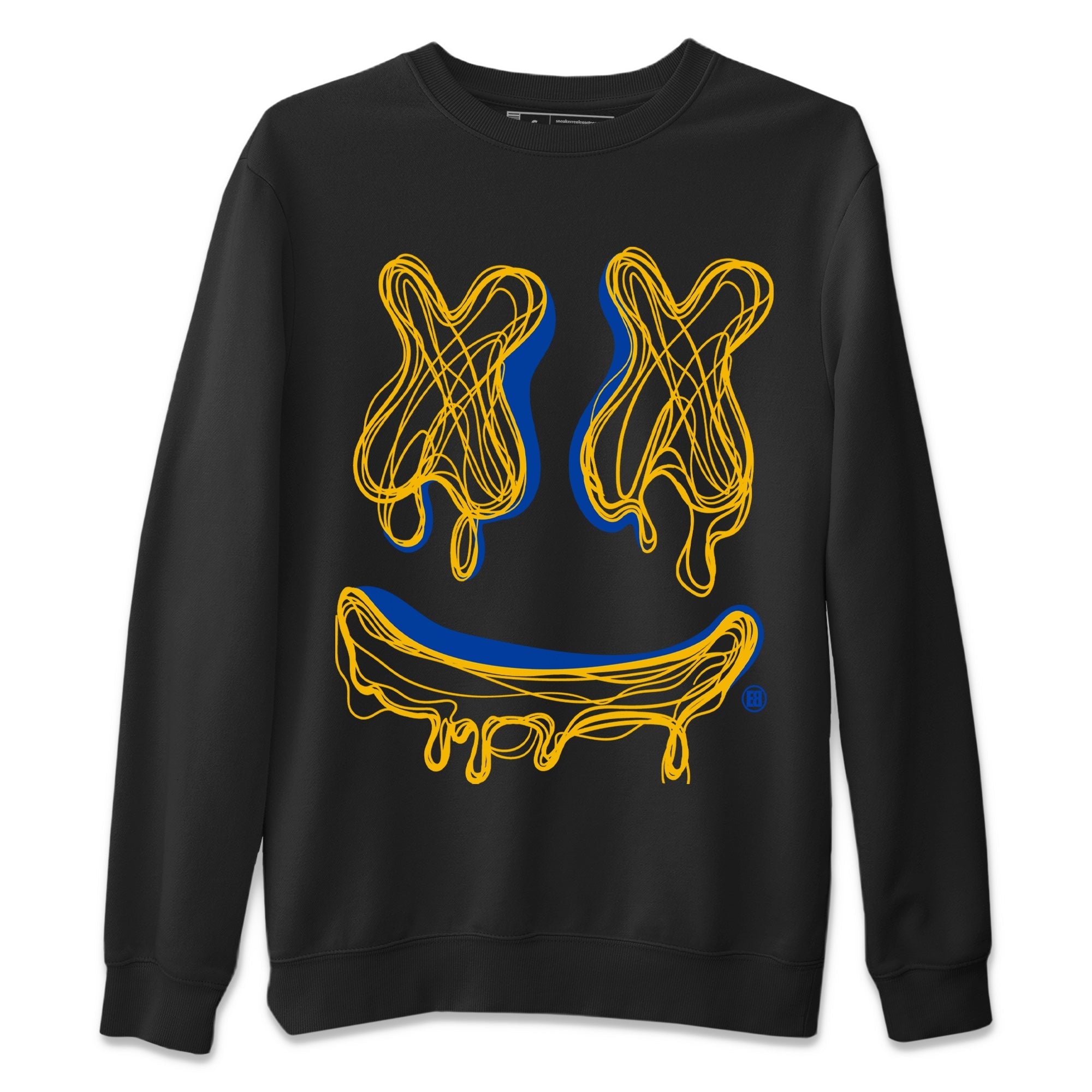 Smile Doodle snkmatch Tees - Air Jordan 1 Game Royal Varsity Maize