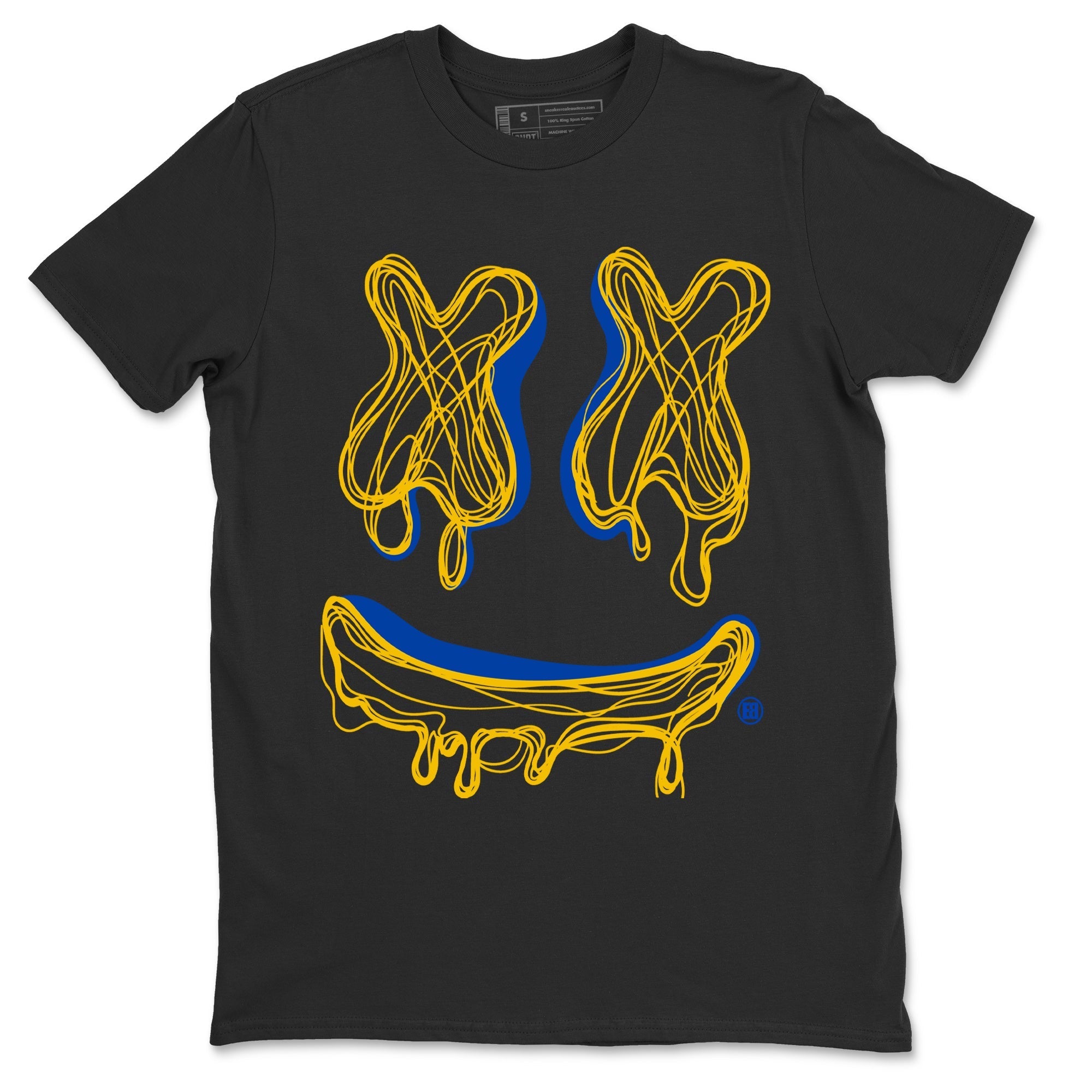 Smile Doodle snkmatch Tees - Air Jordan 1 Game Royal Varsity Maize