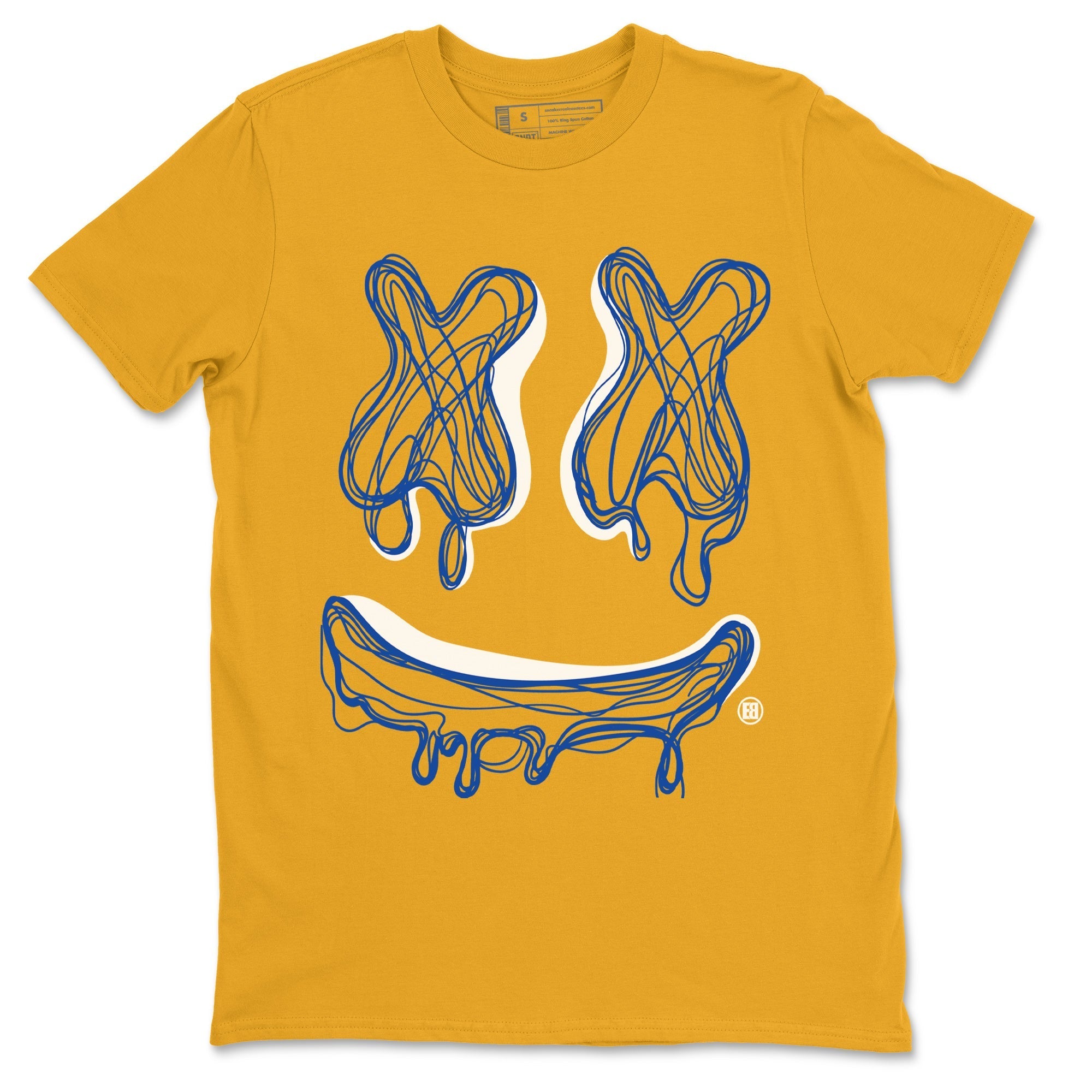 Smile Doodle snkmatch Tees - Air Jordan 1 Game Royal Varsity Maize