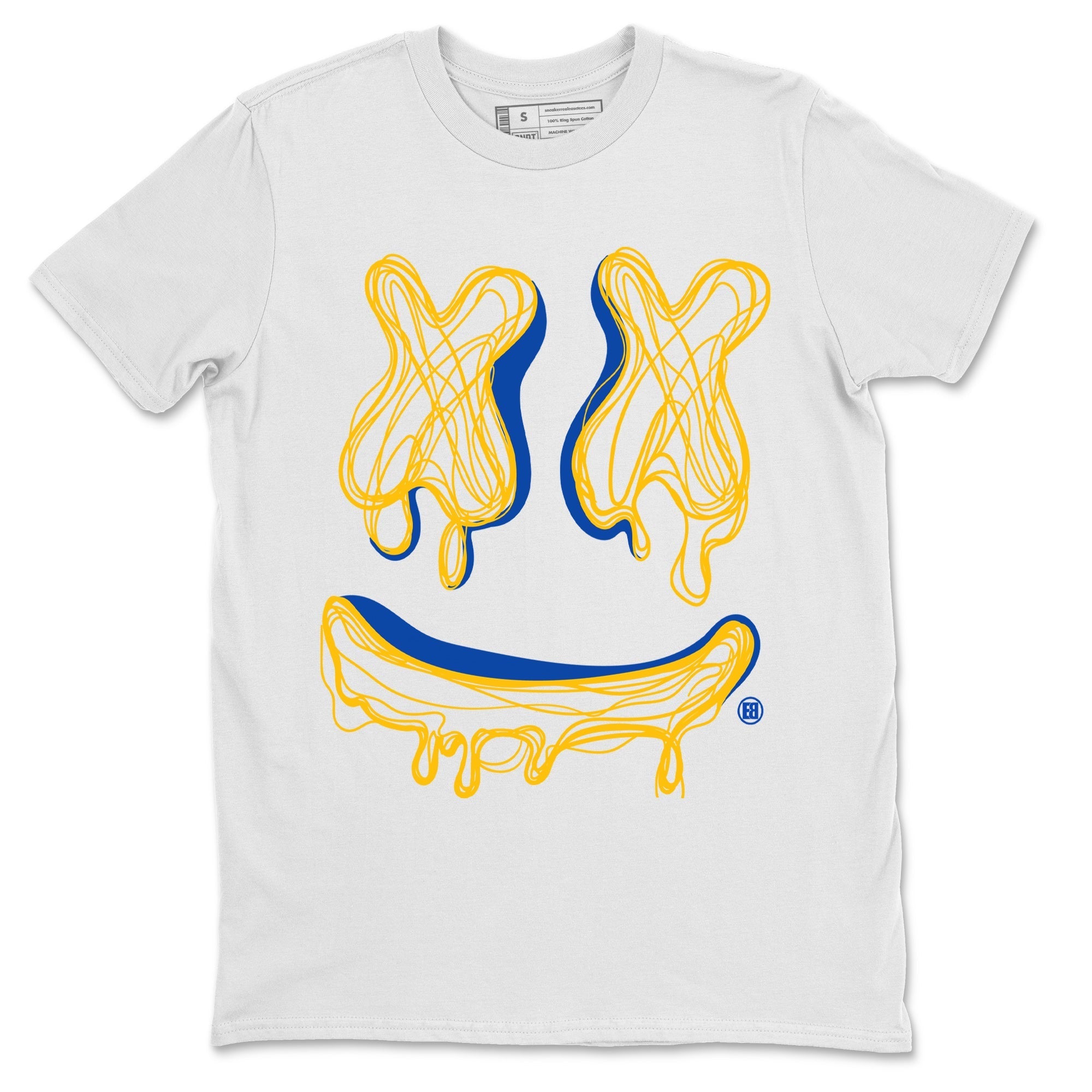 Smile Doodle snkmatch Tees - Air Jordan 1 Game Royal Varsity Maize