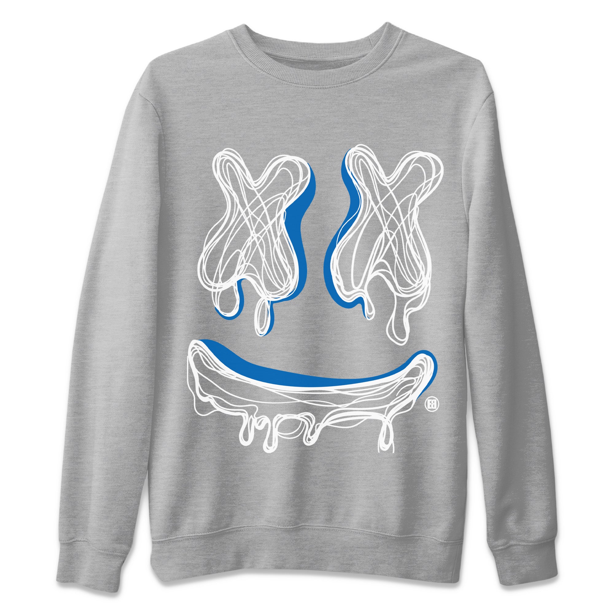 Smile Doodle snkmatch Tees - Air Jordan 1 True Blue