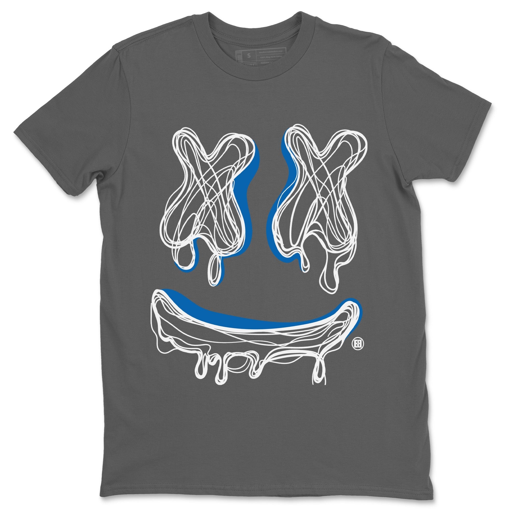 Smile Doodle snkmatch Tees - Air Jordan 1 True Blue